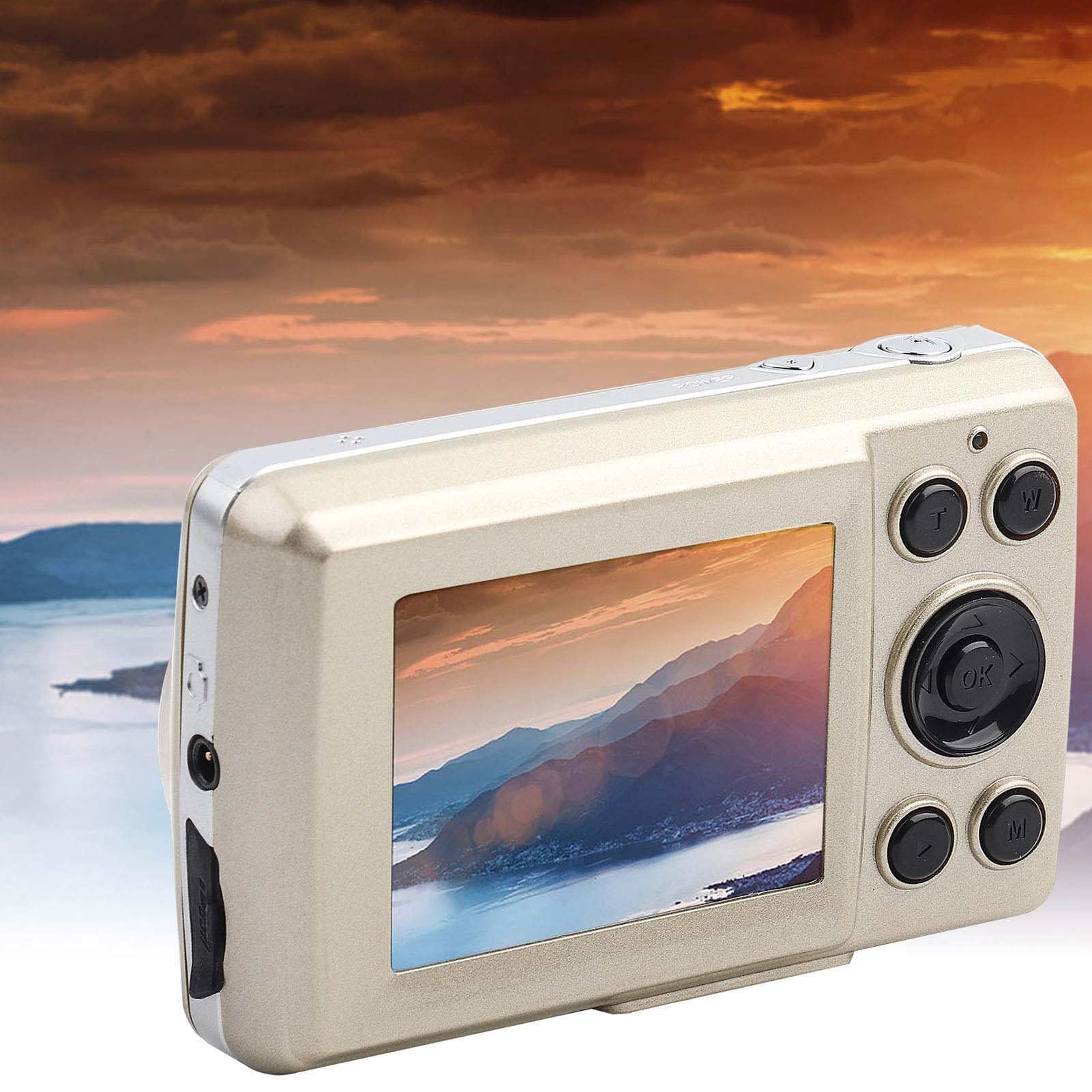 WGFOIP 4X Zoom Outdoor Digital Camera - Waterproof HD Video Camera for Beach, Camping, Hiking & Travel (Gold) - Perfect for Adventure & Outdoor Activities