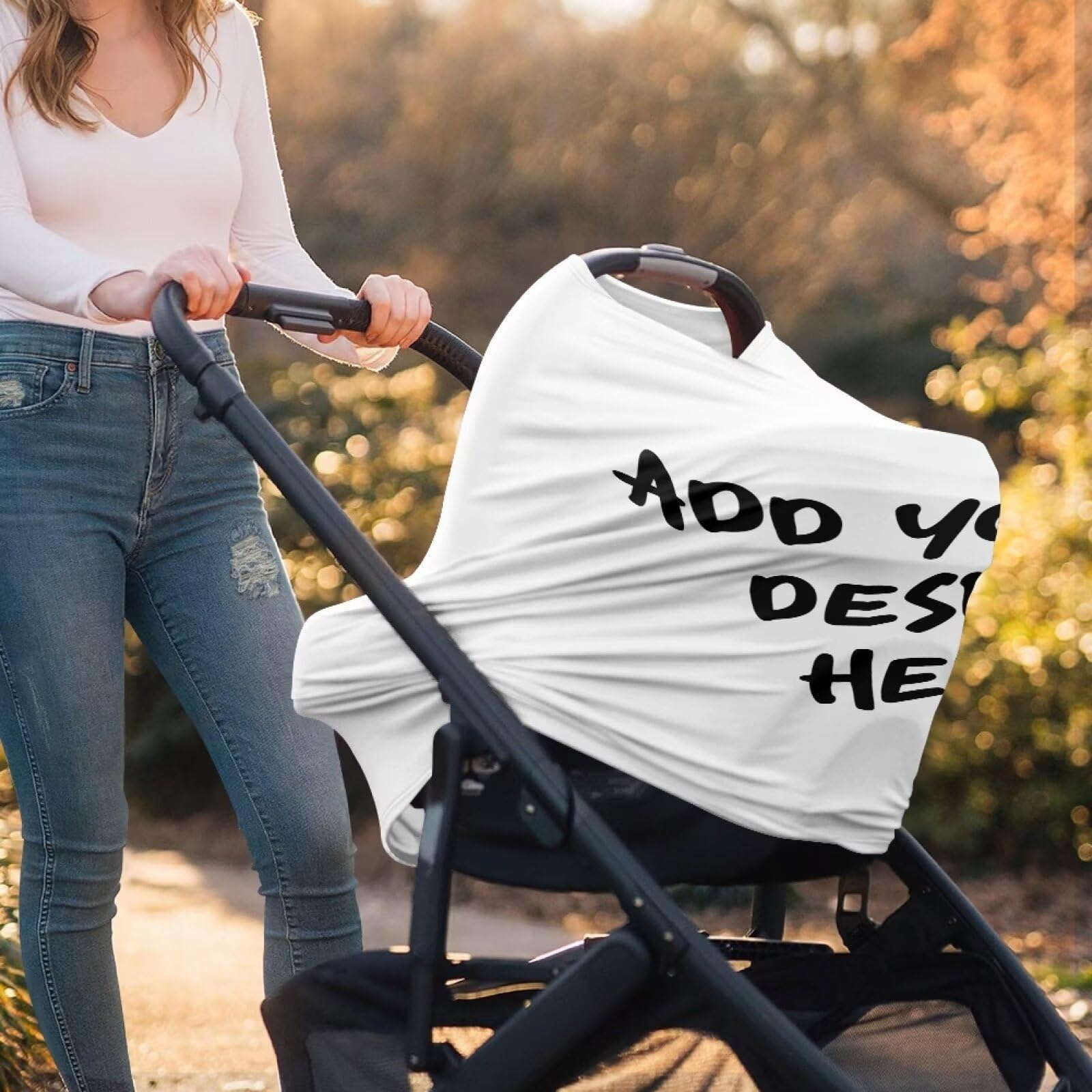 GIFTPUZZ Premium Nursing Cover & Car Seat Canopy - Ultra Soft Breastfeeding Cover, Sunlight Blocking Baby Car Seat Canopy, Breathable Multipurpose Stroller Blanket for Newborns & Infants - Perfect for Nursing, Shopping, and Outdoor Activities