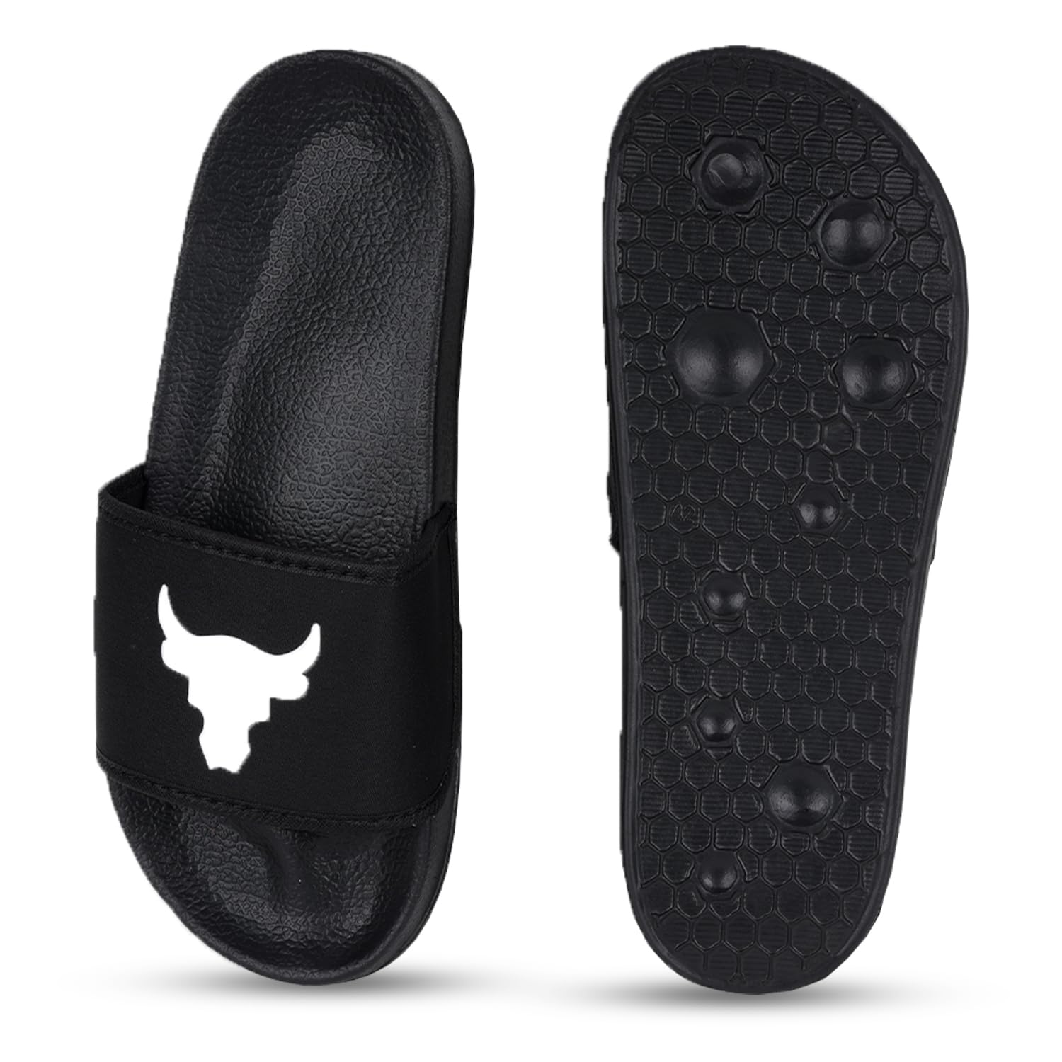 Tejas Enterprises Classic Slides Slippers for Men - Stylish, Comfortable & Lightweight Flip-Flops | Perfect for Beach, Pool, Gym & Casual Wear