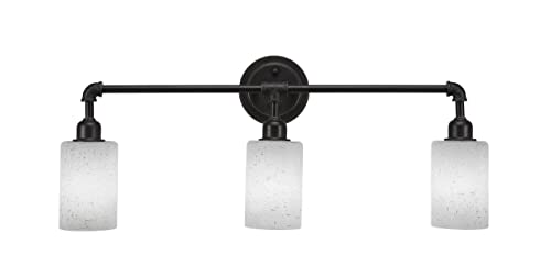 Toltec Lighting 183-DG-310 Vintage 3-Light Bathroom Vanity Bar with 4