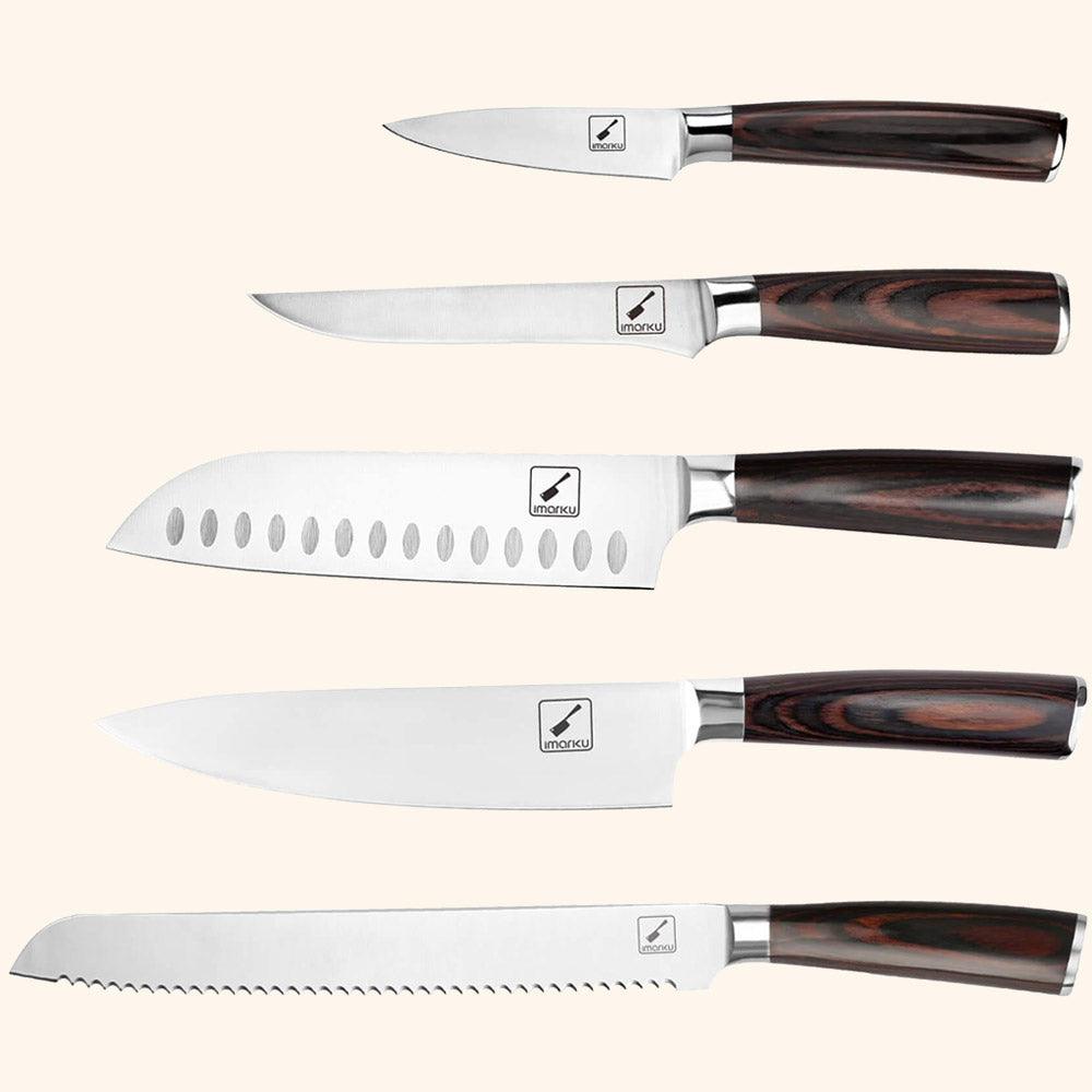 Premium 5-Piece Japanese Chef Knife Set - High Carbon Stainless Steel Kitchen Knives for Professional Cooking, Slicing, Dicing & Chopping - Perfect for Home Chefs & Culinary Enthusiasts