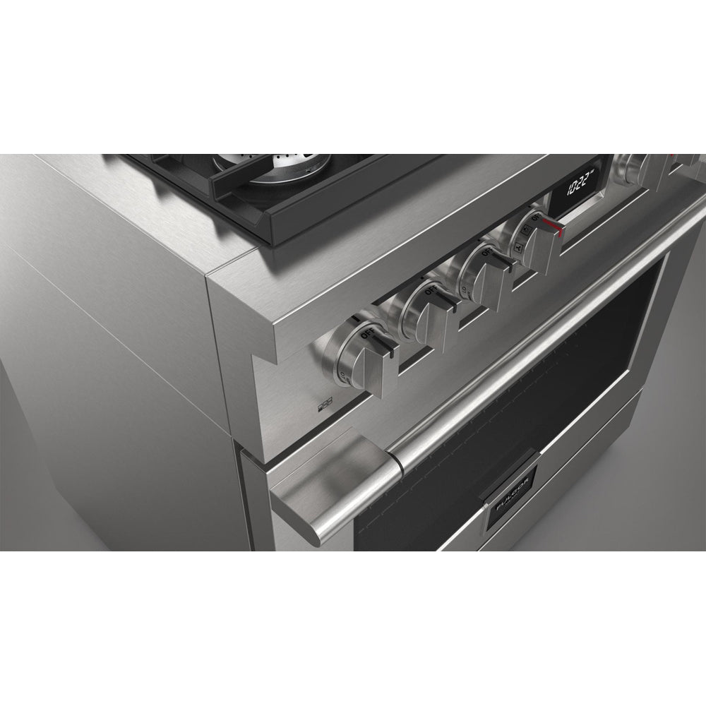 Fulgor Milano 36-inch 400 Series Accento Dual Fuel Range - Stainless Steel Professional Gas & Electric Oven (F4PDF366S1) for Modern Kitchen & Gourmet Cooking