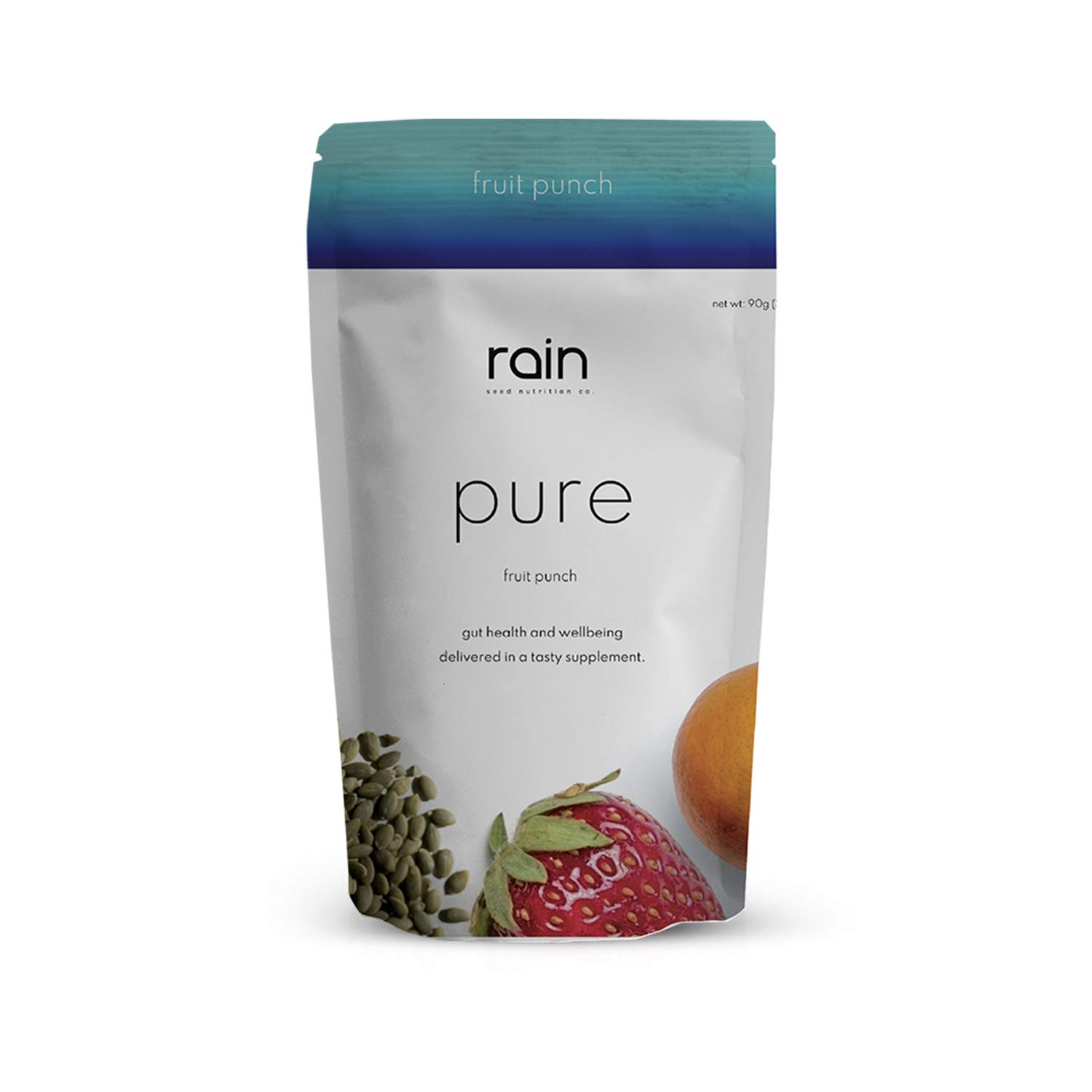 Rain Pure Digestive Health Probiotic Supplement - Fruit Punch Flavor Fast-Dissolving Sticks (30 Count) for Gut Health & Immune Support - Perfect for Travel, Work & Daily Wellness