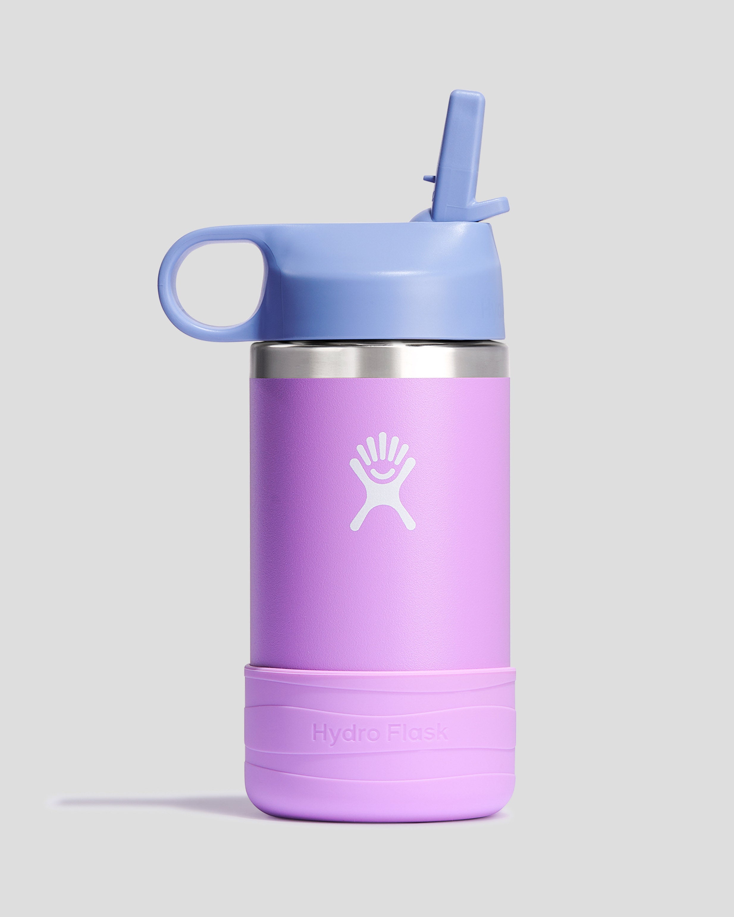 Hydro Flask Kids Wide Mouth Water Bottle 12oz (354ml) - Anemone Color, Insulated Stainless Steel for School, Sports & Outdoor Activities