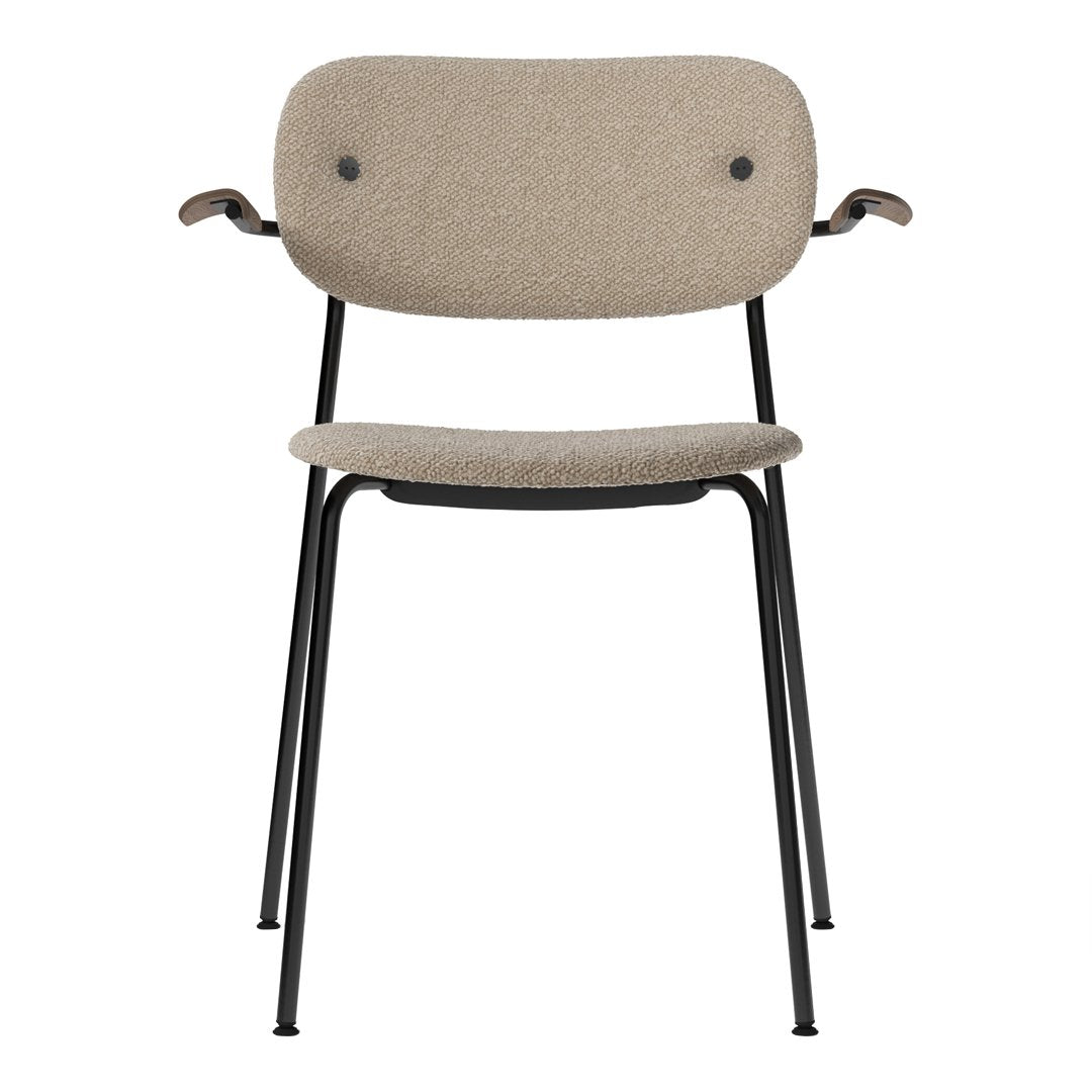 Modern Co Dining Chair with Armrests - Fully Upholstered Comfortable Seat for Kitchen, Dining Room & Breakfast Nook