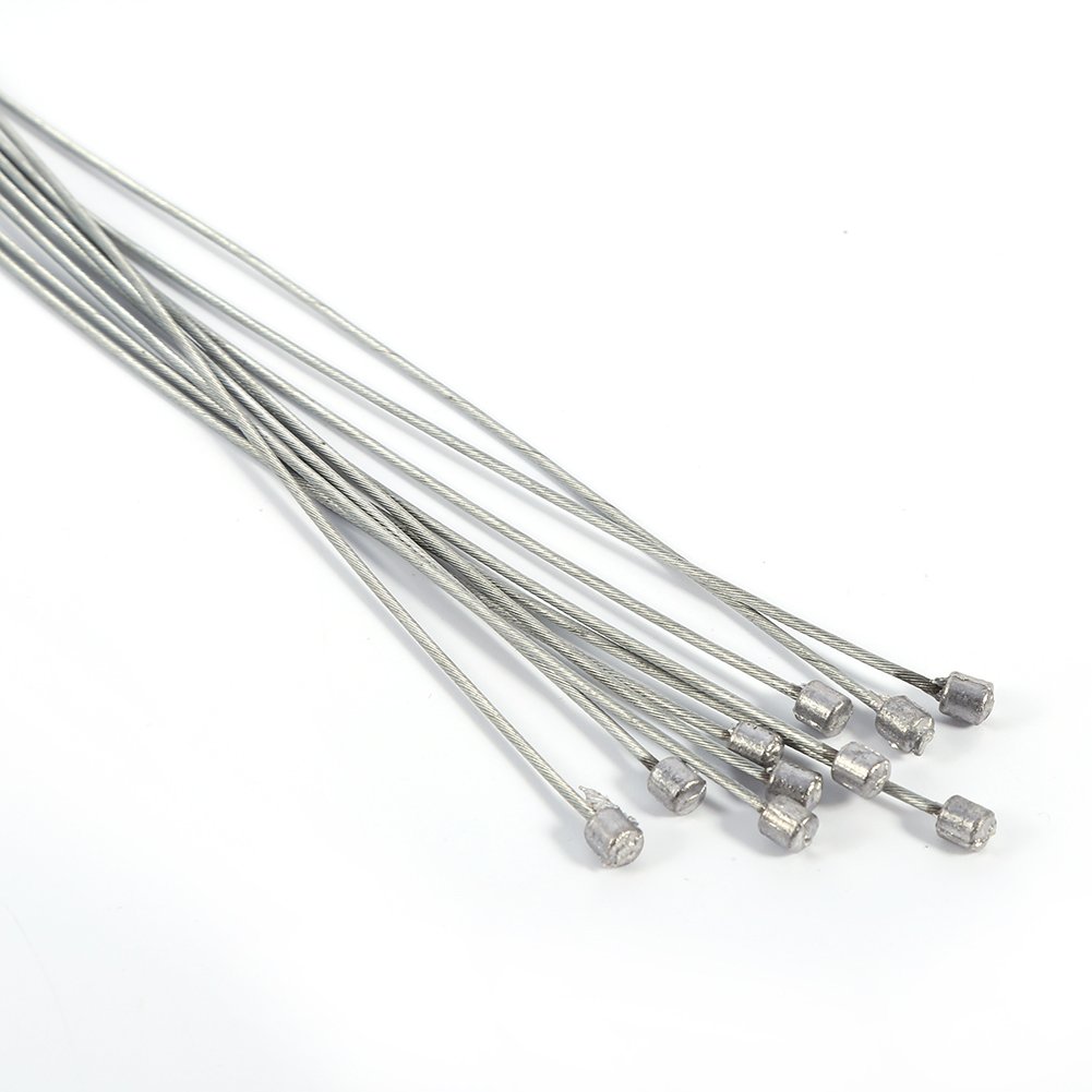 Premium 10pcs Bike Derailleur Shift Cables for Road & Mountain Bikes - High-Quality Inner Gear Shift Cables for Smooth Bicycle Repair & Maintenance - Perfect for Cycling Enthusiasts & Professional Mechanics