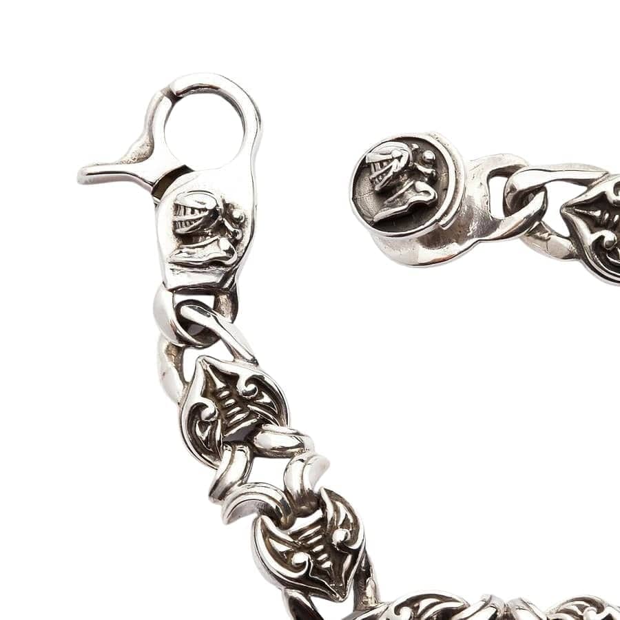 Knight Rider Sterling Silver Men's Bracelet - Premium 925 Silver Jewelry for Men - Perfect Gift for Dad, Boyfriend, or Husband - Ideal for Casual Wear, Date Nights, and Special Occasions