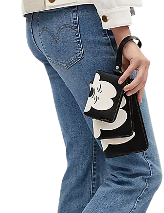**Coach Disney X Coach Corner Zip Trio Wallet with Mickey Mouse Faces – Stylish & Functional for Everyday Use, Travel & Gifts**