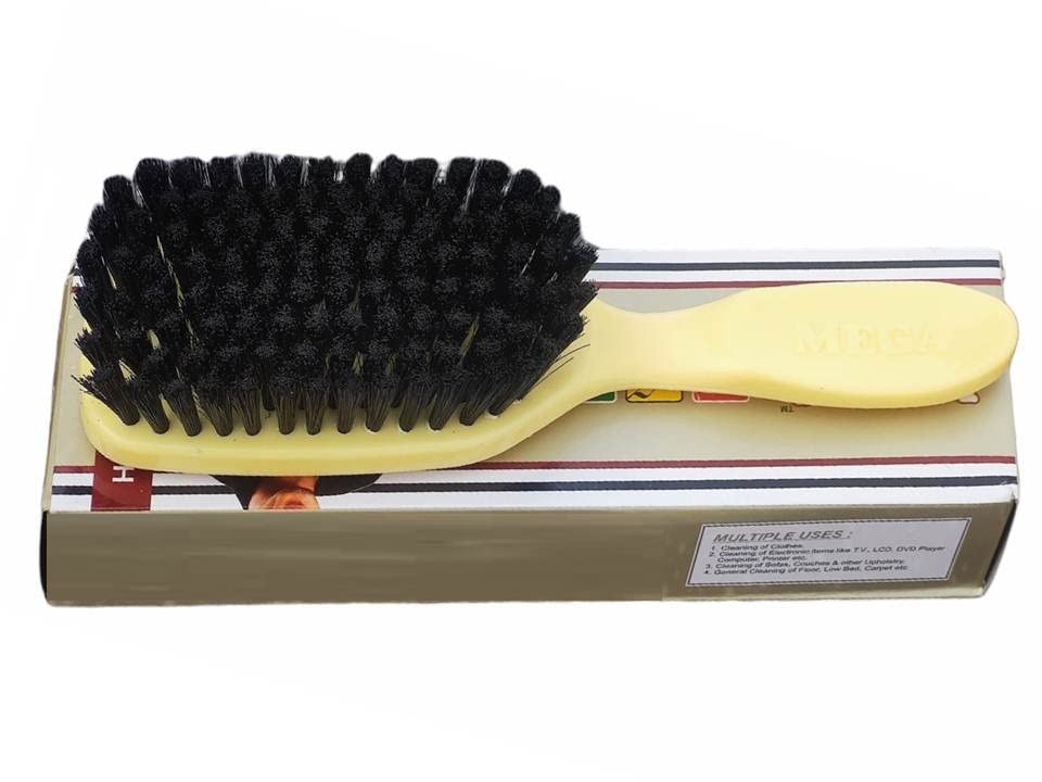 Antiter 2-in-1 Multipurpose Cleaning Brush Set - Shoe Shine Polish Brush & Coat Brush - Nylon Bristles for Shoes, Furniture & Car Detailing (Black & Brown, 2-Pack) - Perfect for Home Cleaning, Leather Care & Auto Interior Maintenance