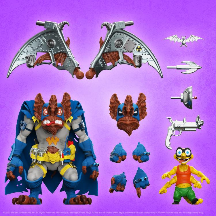 Teenage Mutant Ninja Turtles ULTIMATES! Wingnut & Screwloose Action Figures - Collectible TMNT Toys for Fans, Perfect for Display & Play | Great Gift for Kids & Collectors