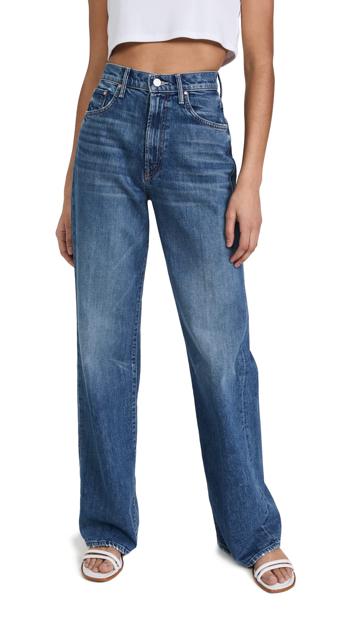 MOTHER Women's The Maven High Heel Bootcut Jeans - Stretchy Denim Pants for Work, Date Night & Casual Outfits