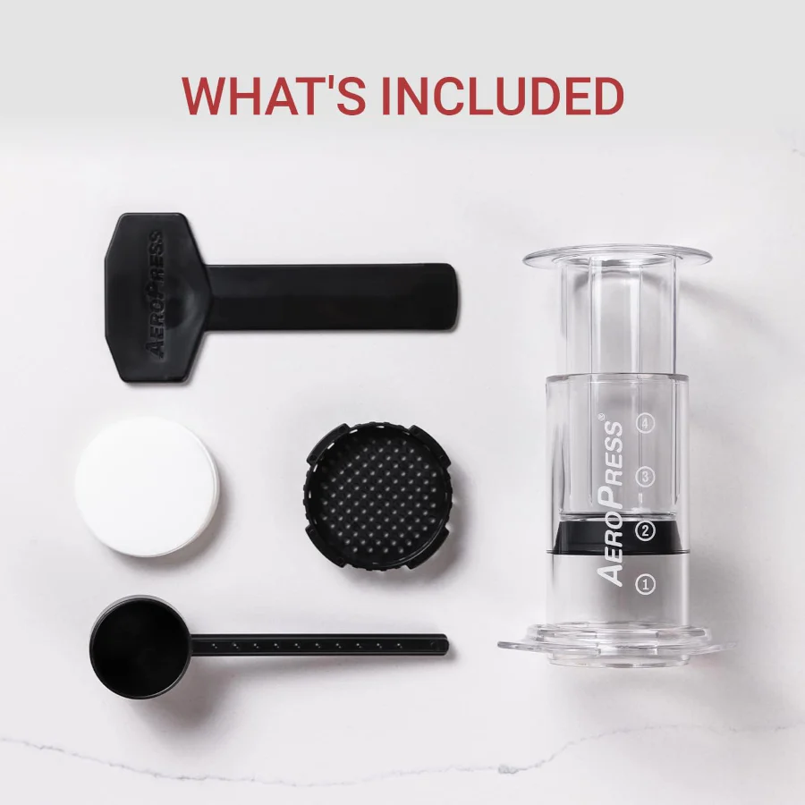 AeroPress Clear Colors Coffee and Espresso Maker - Portable Travel Coffee Press for Home, Office & Camping | Makes Rich Espresso & Smooth Coffee