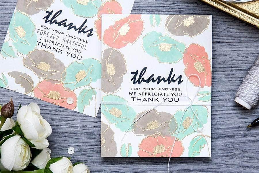 Handmade Painted Poppy Rubber Stamp Set for Card Making, Scrapbooking & DIY Crafts - Floral Botanical Design for Greeting Cards, Journals, and Home Decor