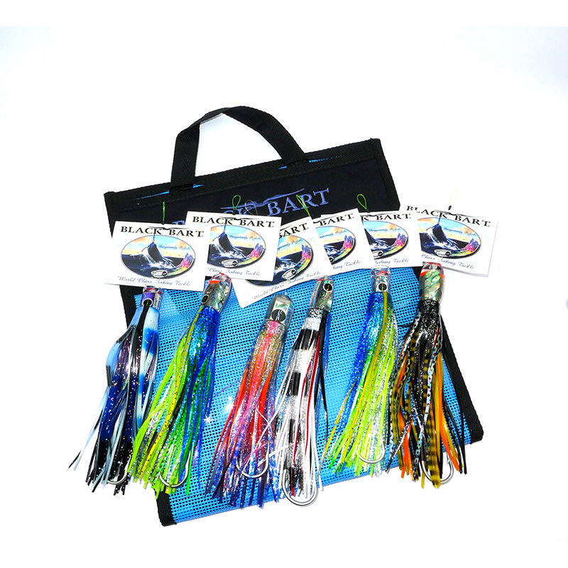 Premium Black Bart Tuna & Dolphin Fishing Lures Set - Saltwater Trolling Lures for Offshore Game Fishing - Perfect for Deep Sea Fishing Trips & Sport Fishing Adventures