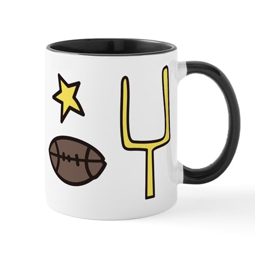 White/Black Inside - Football Stuff Mug