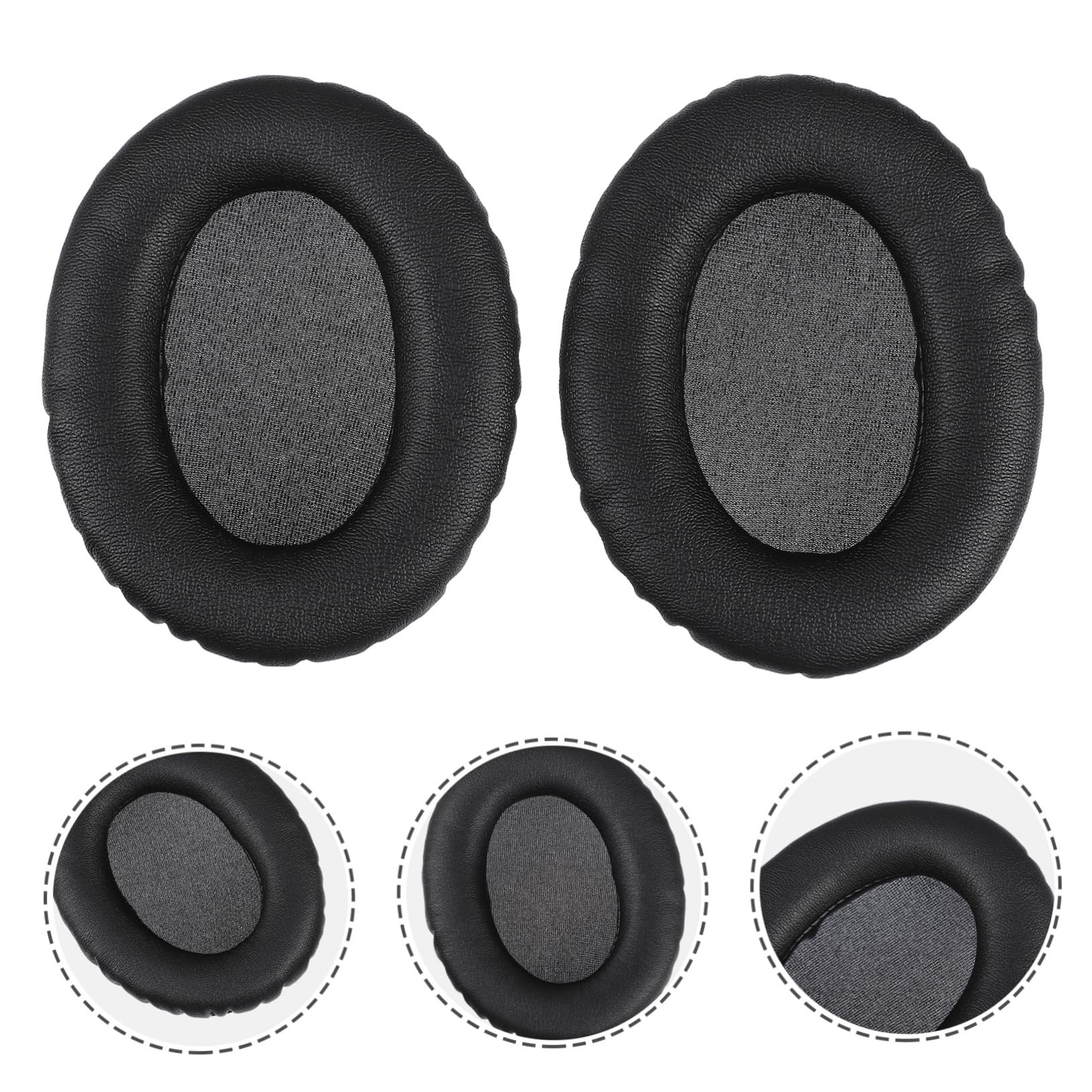 Artibetter 4 Pack Headphone Covers - Soft Protective Ear Cushion Replacement for Comfort & Hygiene - Easy Installation for Gaming Headsets, Office Headsets & Studio Headphones