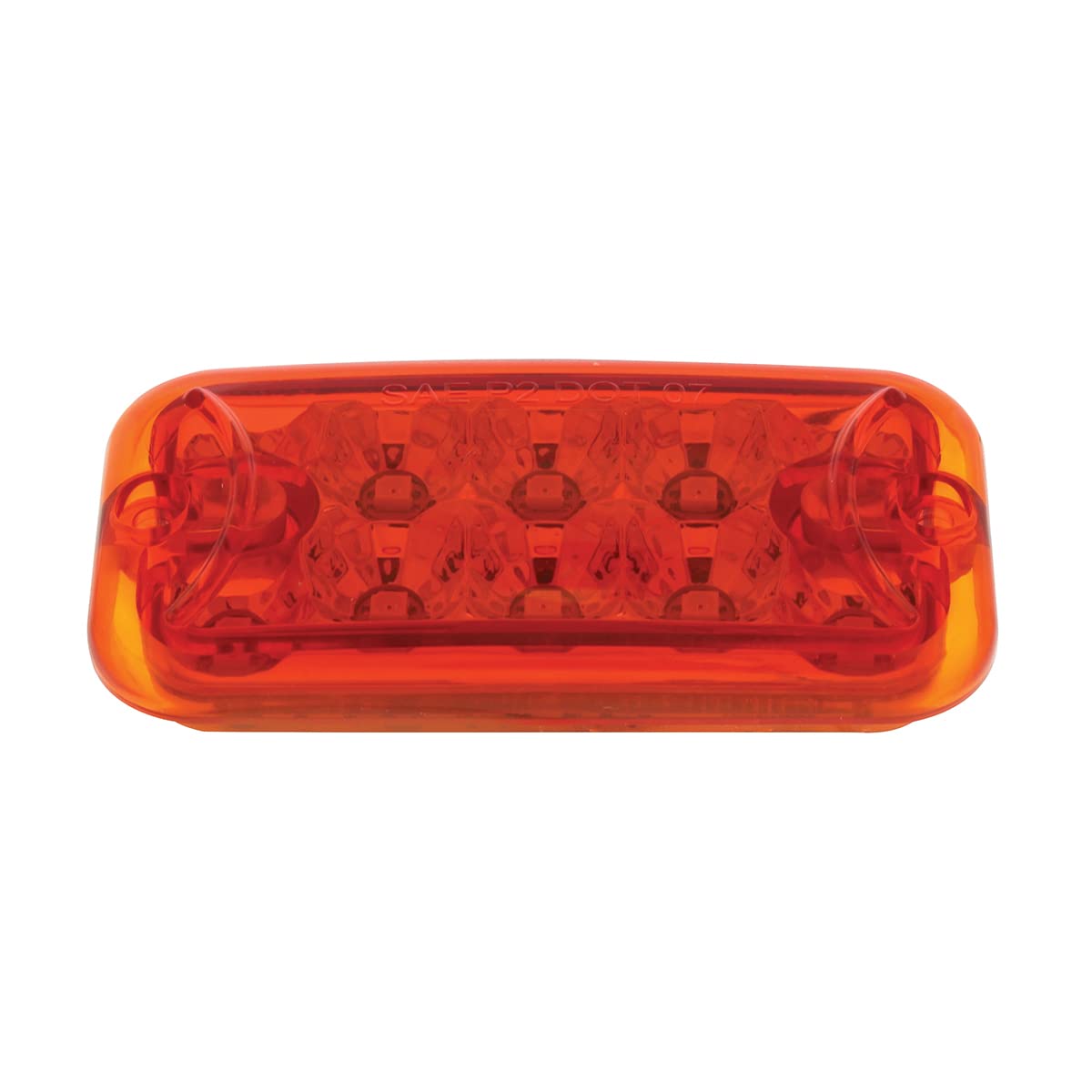 10 LED Dual Function Red Reflector Rectangular Light - Red LED & Lens for Trucks, Trailers & Emergency Vehicles | Durable & Bright Safety Light