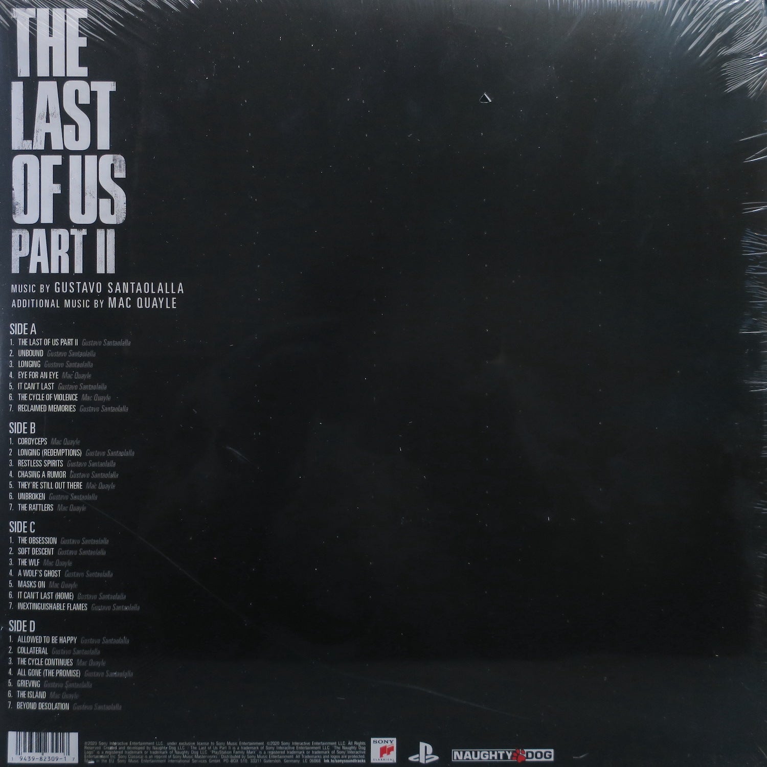 The Last of Us Part 2 Game Soundtrack by Gustavo Santolalla - 180g Vinyl 2LP Limited Edition - Perfect for Gaming Sessions & Collector's Display