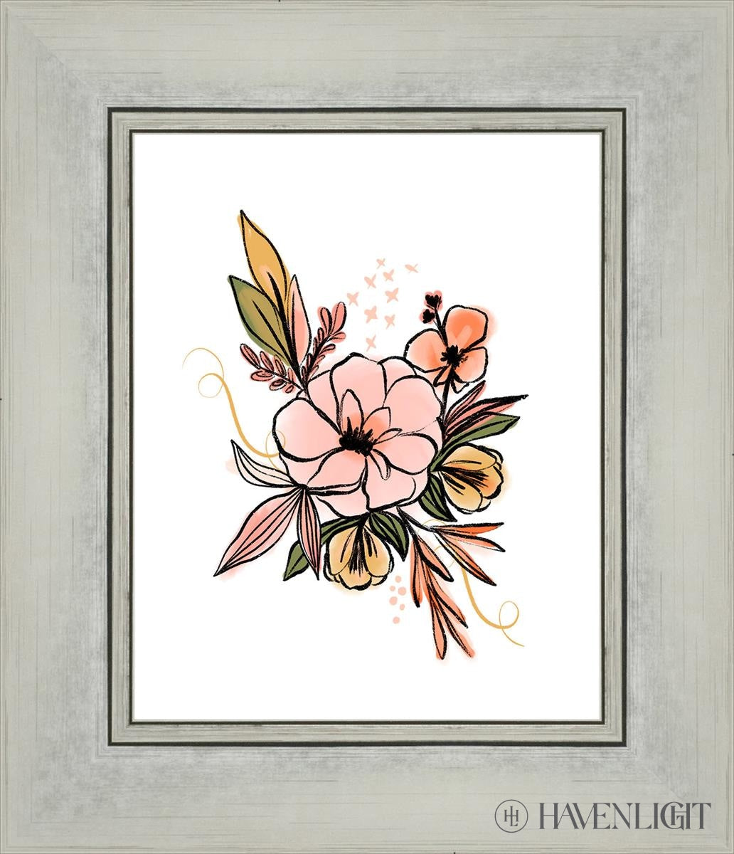 Flowers 1 By Rhonna Farrer - Beautiful Floral Art Print for Home Decor, Wall Art & Gift Ideas - Perfect for Living Room, Bedroom & Office Decorations