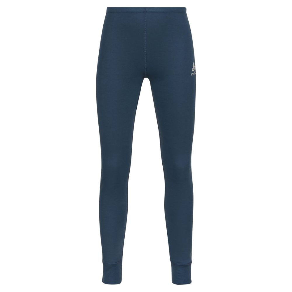 Odlo Active Warm Eco Kids Thermal Leggings - Blue Wing Teal | Sustainable Winter Base Layer for Boys & Girls | Perfect for Skiing, Snowboarding & Outdoor Play