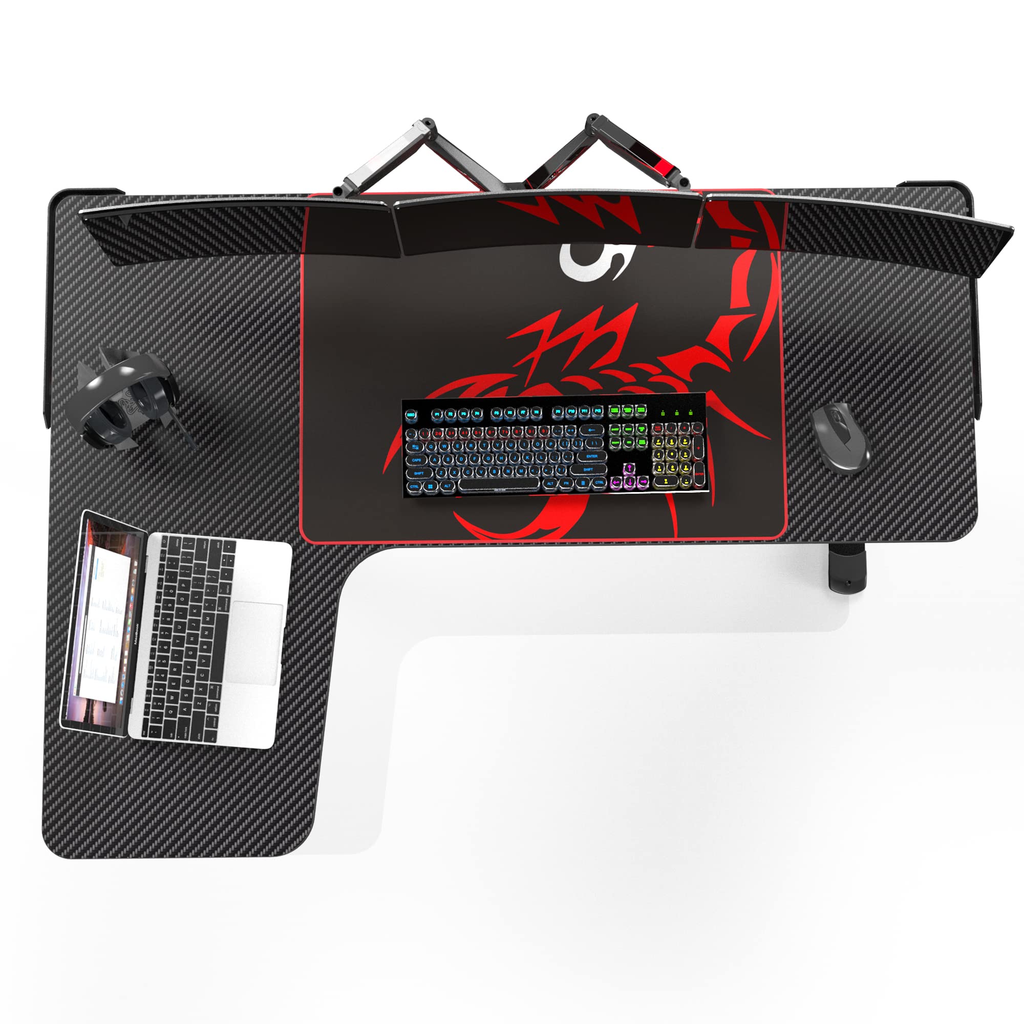 EUREKA ERGONOMIC L-Shaped Gaming Desk 60