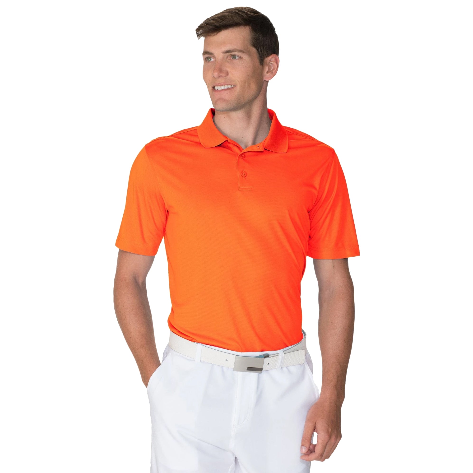 Chase 54 Drift Men's Performance Golf Polo Shirt - Moisture Wicking & UV Protection for Golf, Tennis & Outdoor Sports