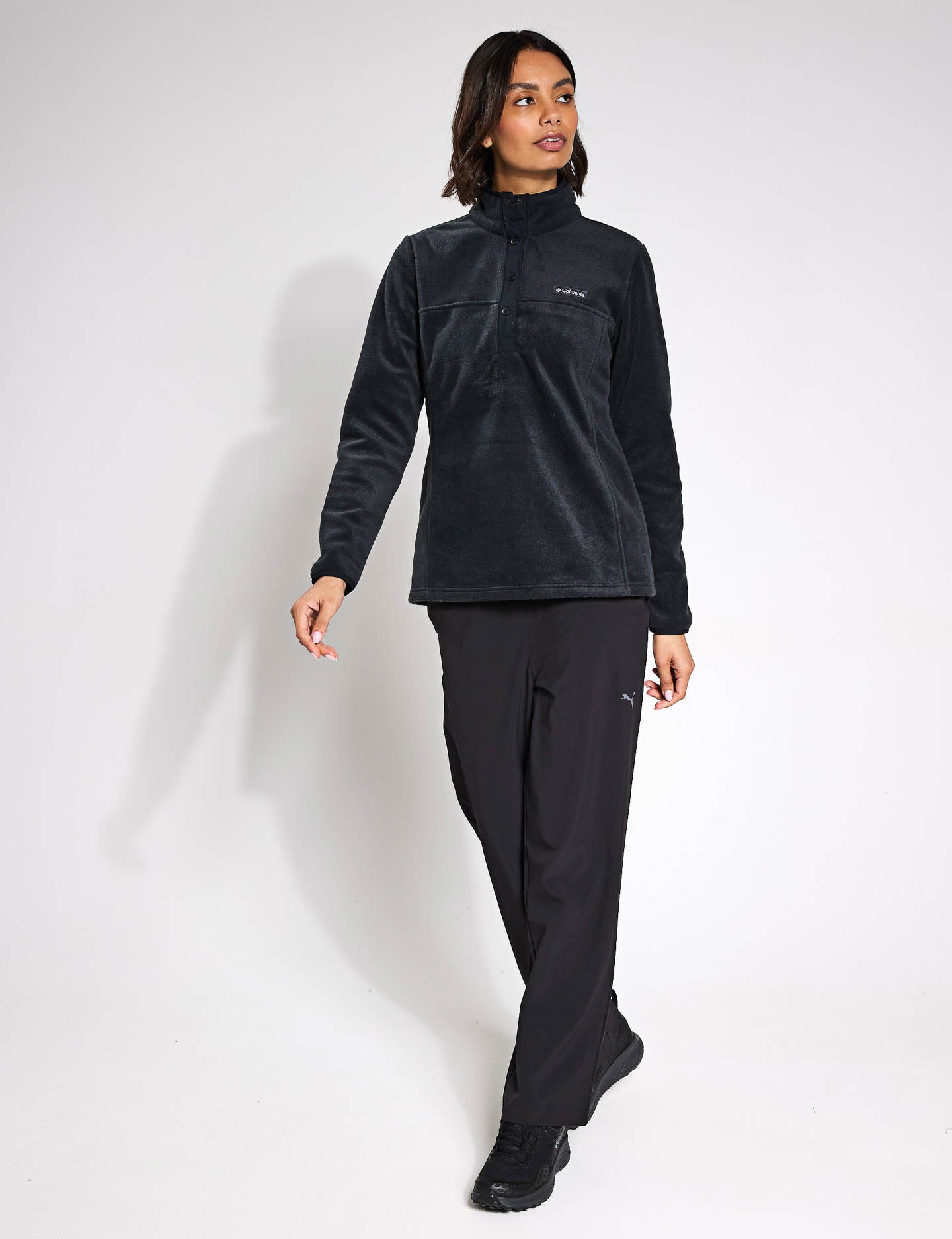 Benton Springs Half Snap Pullover - Stylish Black Fleece Jacket for Men & Women | Perfect for Outdoor Hiking, Camping & Casual Wear