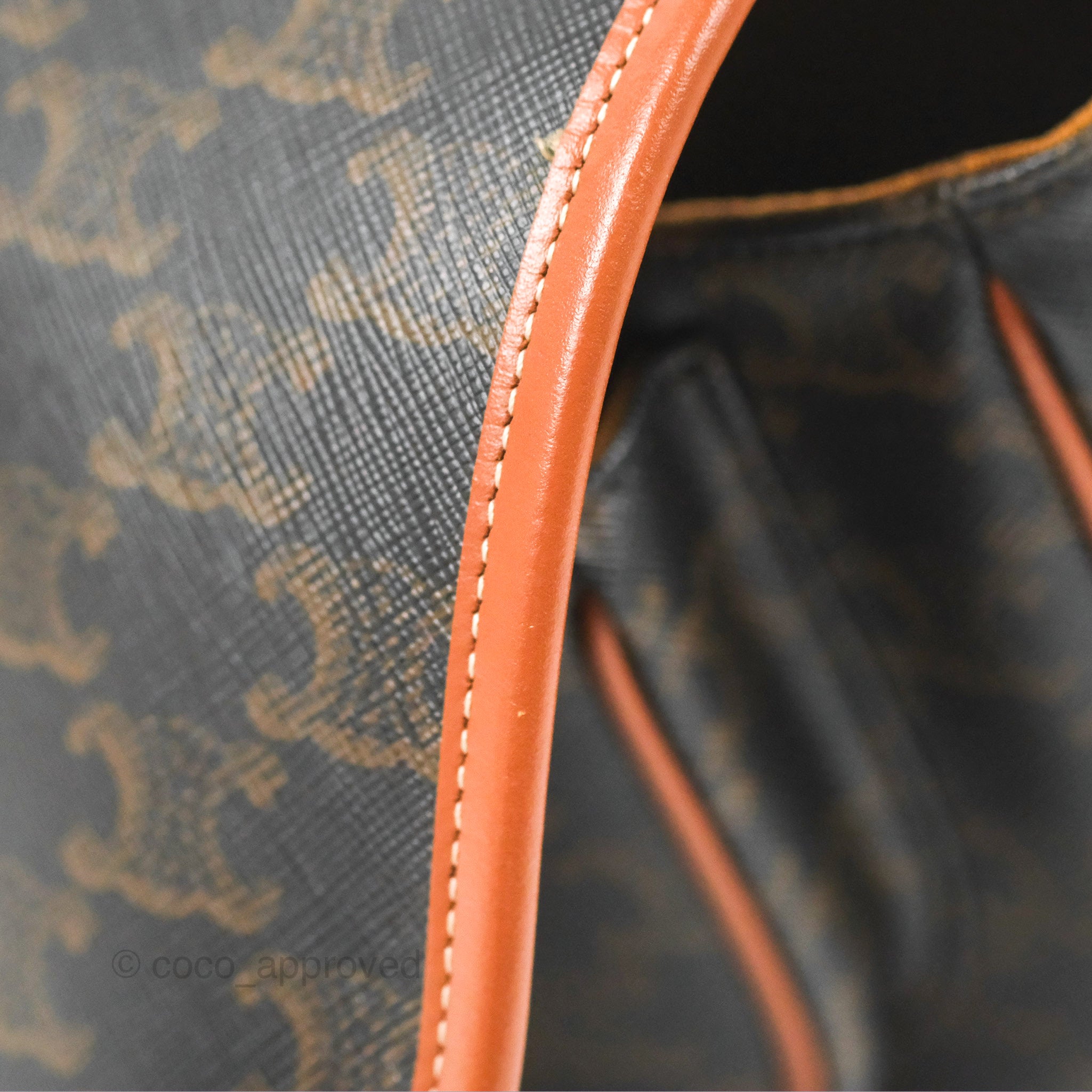 Celine Medium Triomphe Canvas Folco Bag in Tan - Luxury Crossbody Handbag for Women, Perfect for Work, Travel & Everyday Use