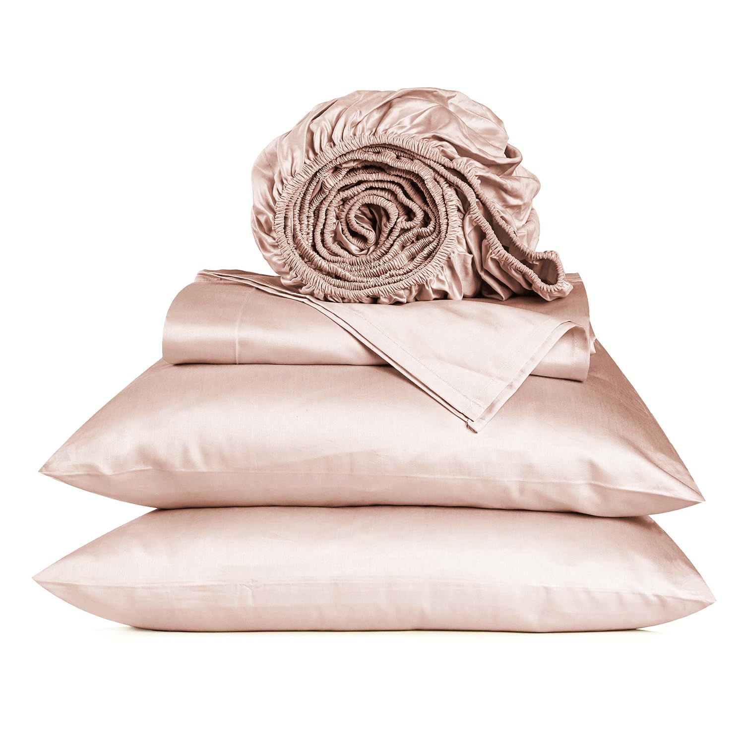 Premium 800 Thread Count Egyptian Cotton Sheets Set - California King Size, 4-Piece Luxury Bedding, Sateen Finish for Deep Pockets (Fits 16