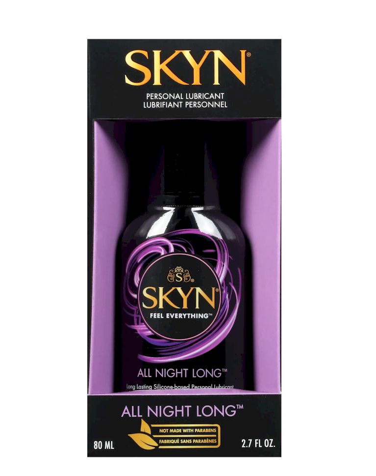 SKYN All Night Long Personal Lubricant - Ultra Thin, Long Lasting Water-Based Lube for Enhanced Intimacy - Perfect for Couples, Sensitive Skin & Latex Compatibility (50ml)