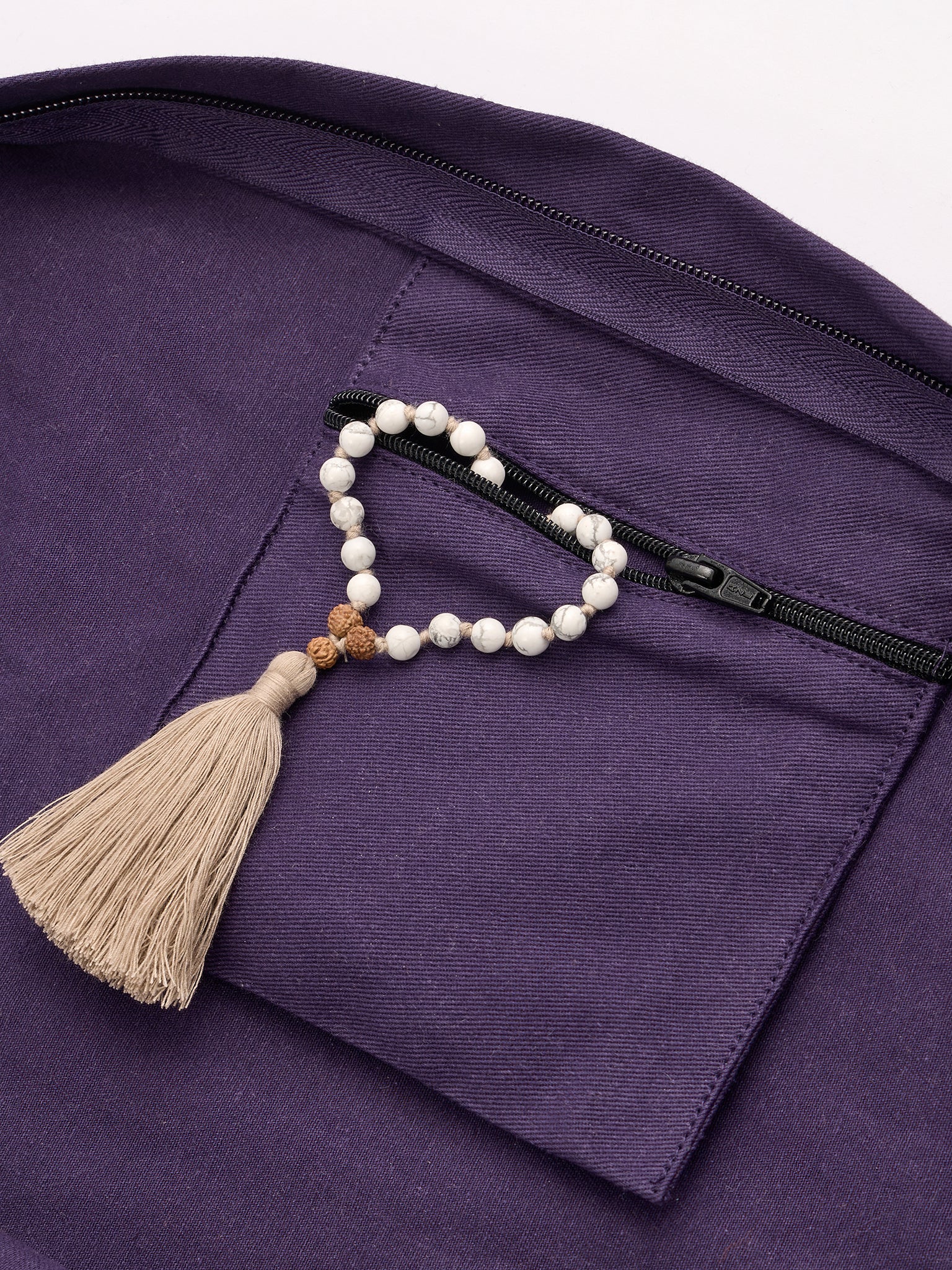 Organic Cotton Zip Up Yoga Bag for Women & Men - Eco-Friendly Yoga Mat Carrier with Pockets - Perfect for Gym, Studio & Travel