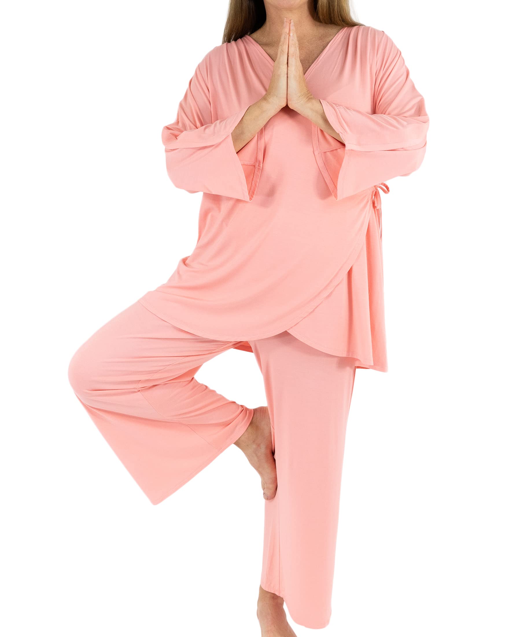 Comfortable Post Mastectomy Pajamas for Women - Soft Recovery Sleepwear with Snap Sleeves for IV & Chemo Port Access - Ideal Breast Cancer Surgery Gift for Patients - Perfect for Hospital Stays, Home Recovery, and Comfortable Rest
