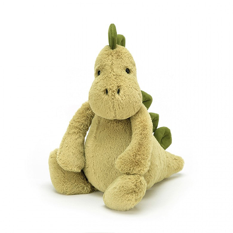 Jellycat Bashful Dino Soft Plush Toy - Medium Green Dinosaur Stuffed Animal for Kids, Perfect for Cuddling, Gifts & Nursery Decor