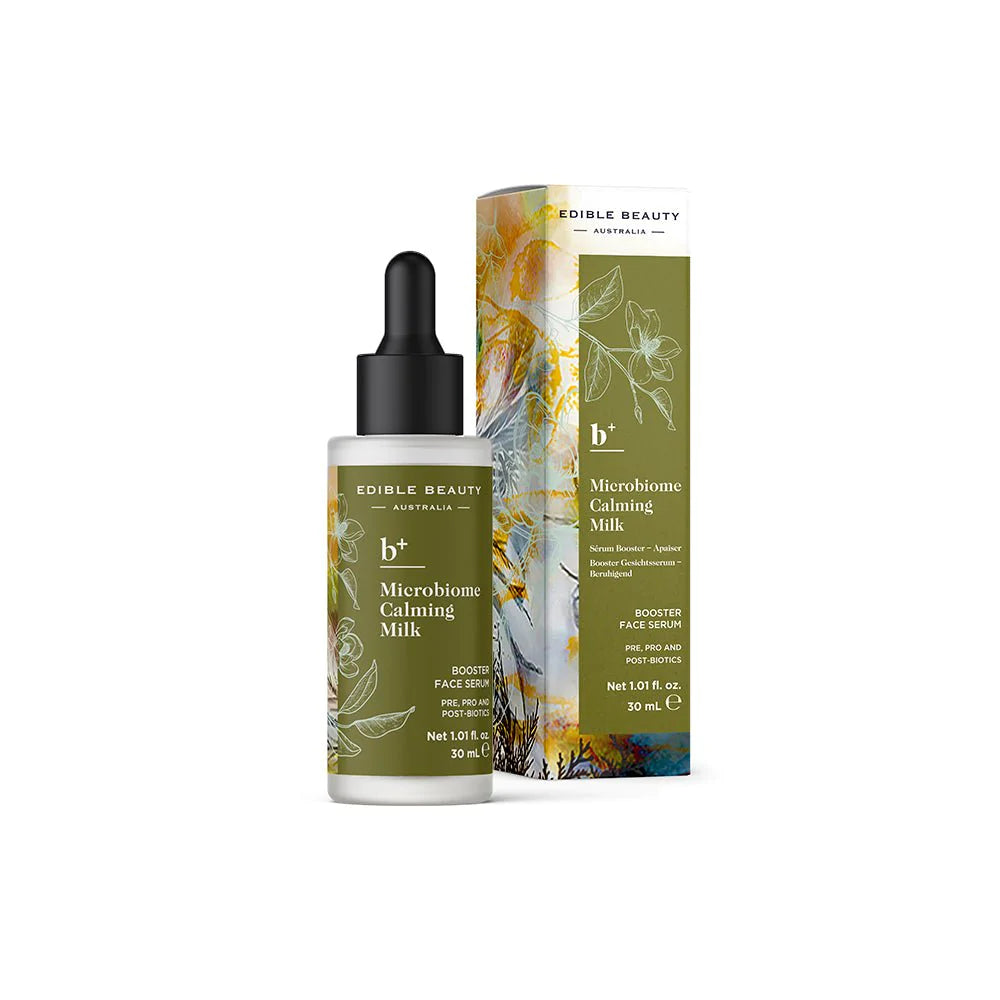 Edible Beauty Microbiome Calming Milk - Soothing Probiotic Skincare for Sensitive Skin | Perfect for Daily Hydration & Redness Relief