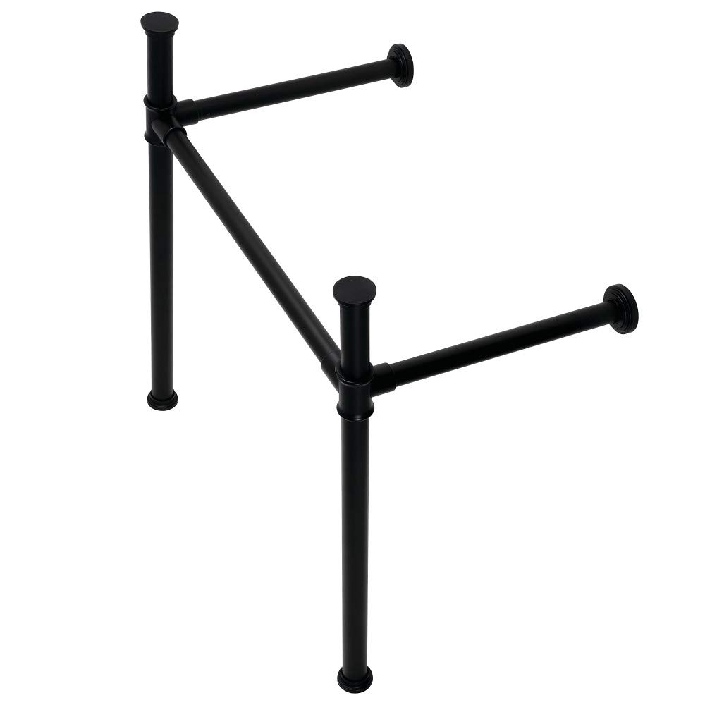 Kingston Brass VPB33080 Imperial Stainless Steel Console Sink Legs in Matte Black - Perfect for Bathroom Vanity, Farmhouse Sink, and Modern Kitchen Decor