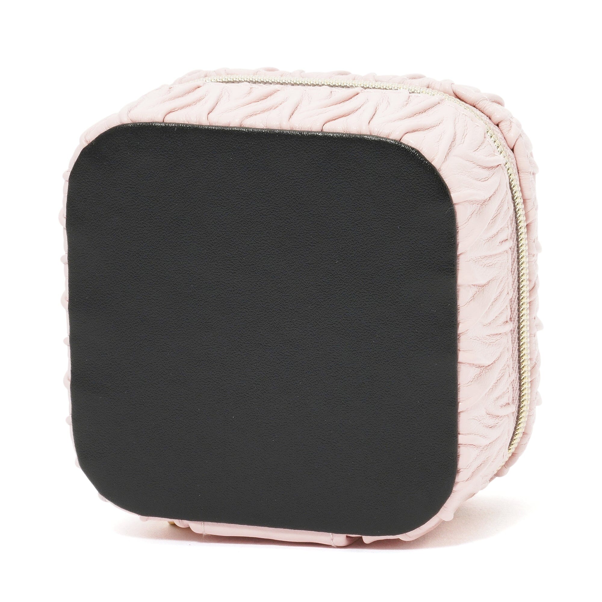 Elegant Pink Embossed Travel Jewelry Box - Compact Organizer for Necklaces, Rings & Earrings - Perfect for Vacation, Bridal Shower & Gift Giving