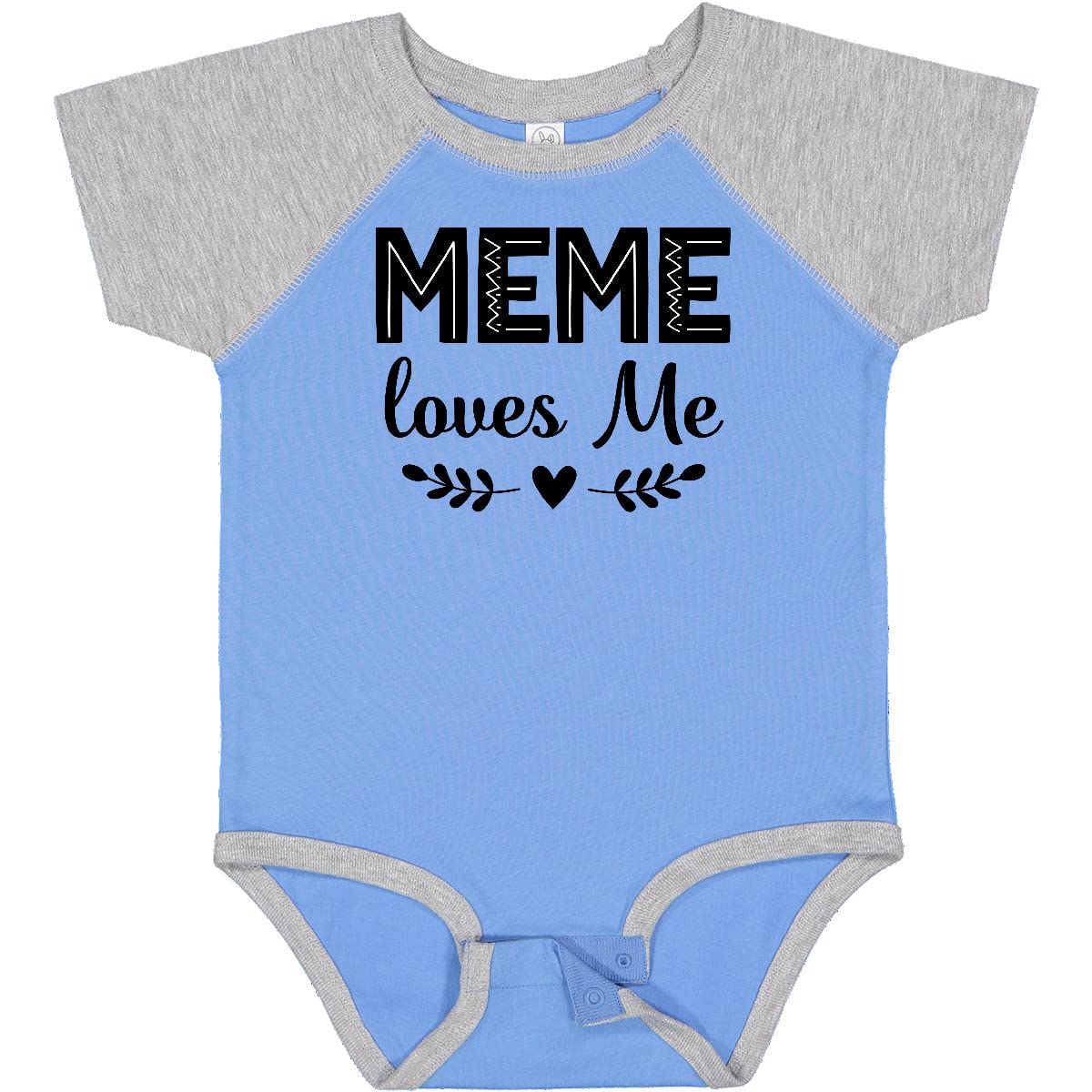 Inktastic Meme Loves Me Baby Bodysuit - Cute & Comfortable Infant Onesie for Boys & Girls | Perfect for Playtime, Photos & Everyday Wear