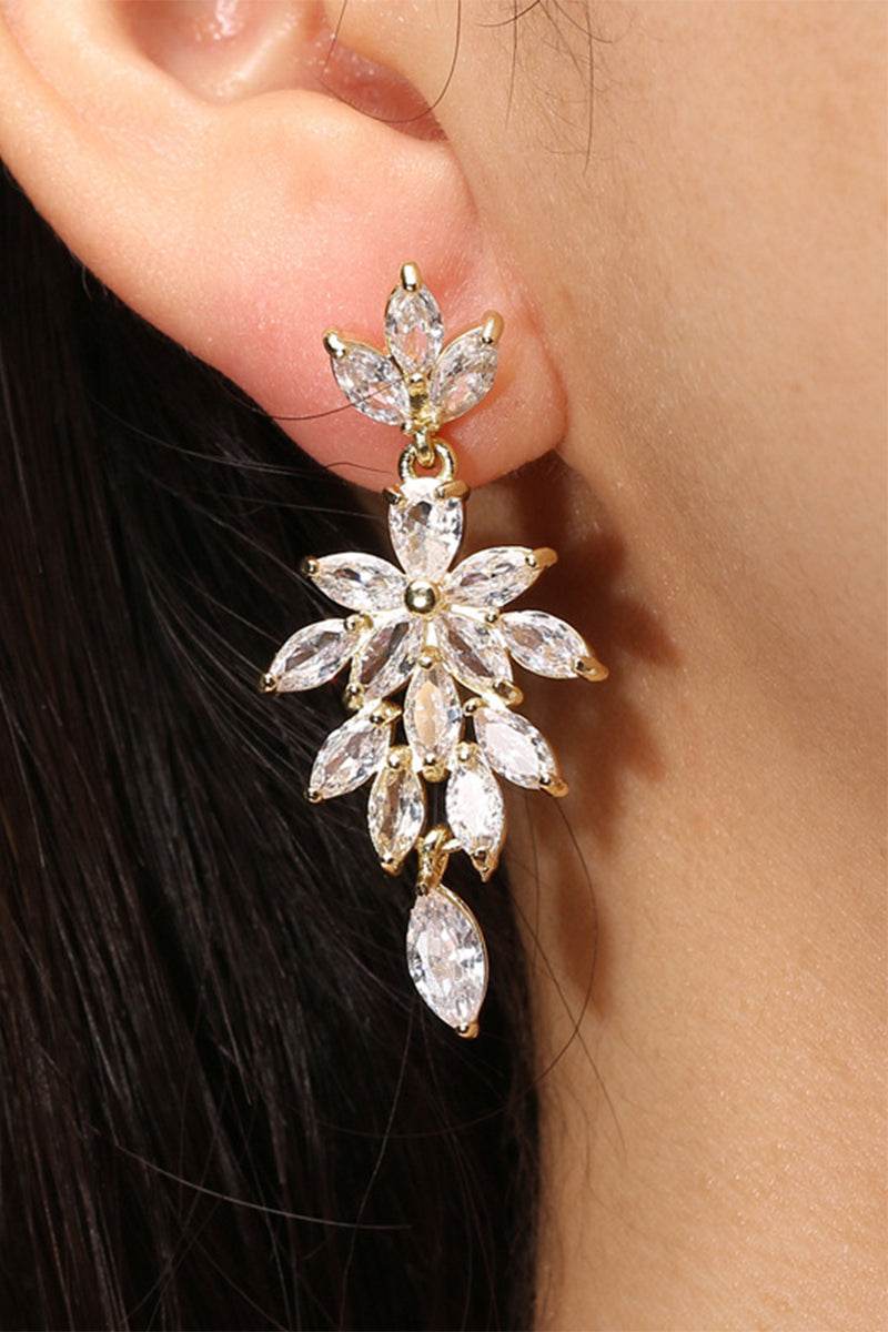 Luxury Rhinestone Drop Earrings for Women - Elegant Dangle Earrings for Parties, Weddings & Special Occasions