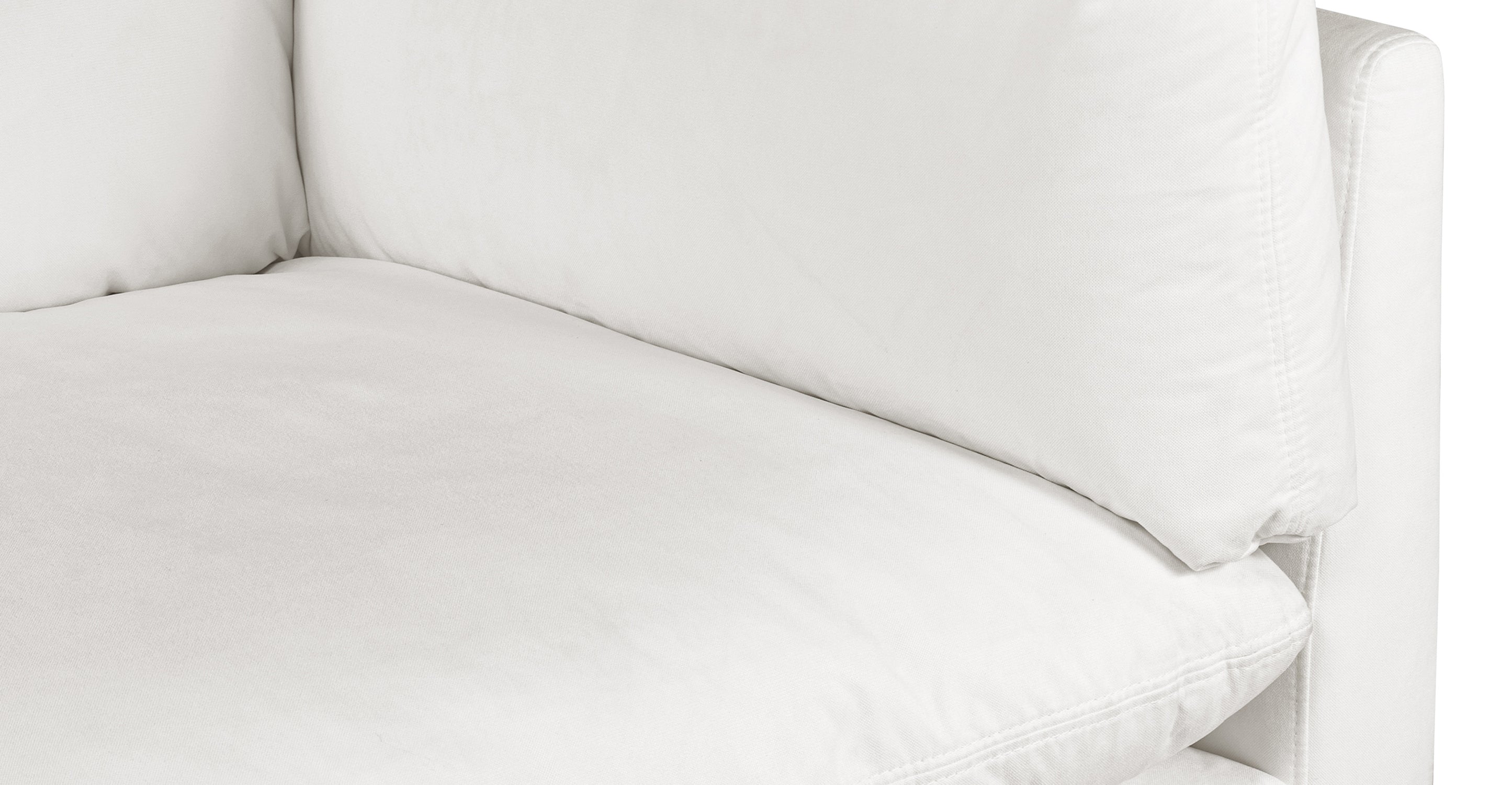 2-Seat Davos Modular Sofa - Modern Sectional Couch for Living Room, Lounge & Small Spaces