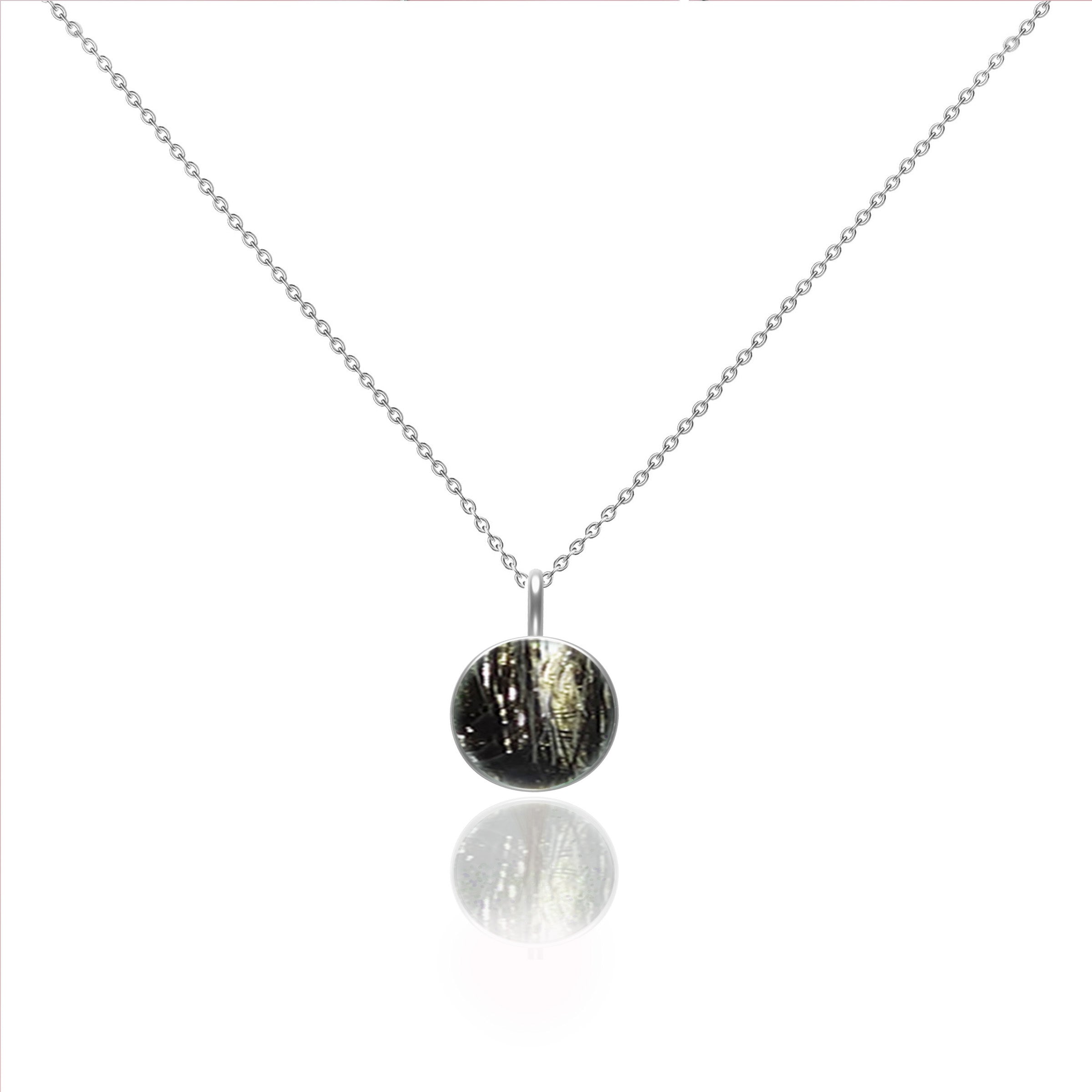 LifeCircle: Gold Round Breastmilk & Baby Hair Keepsake Necklace for Moms - Perfect for Mother's Day, Baby Shower Gifts & Cherished Memories
