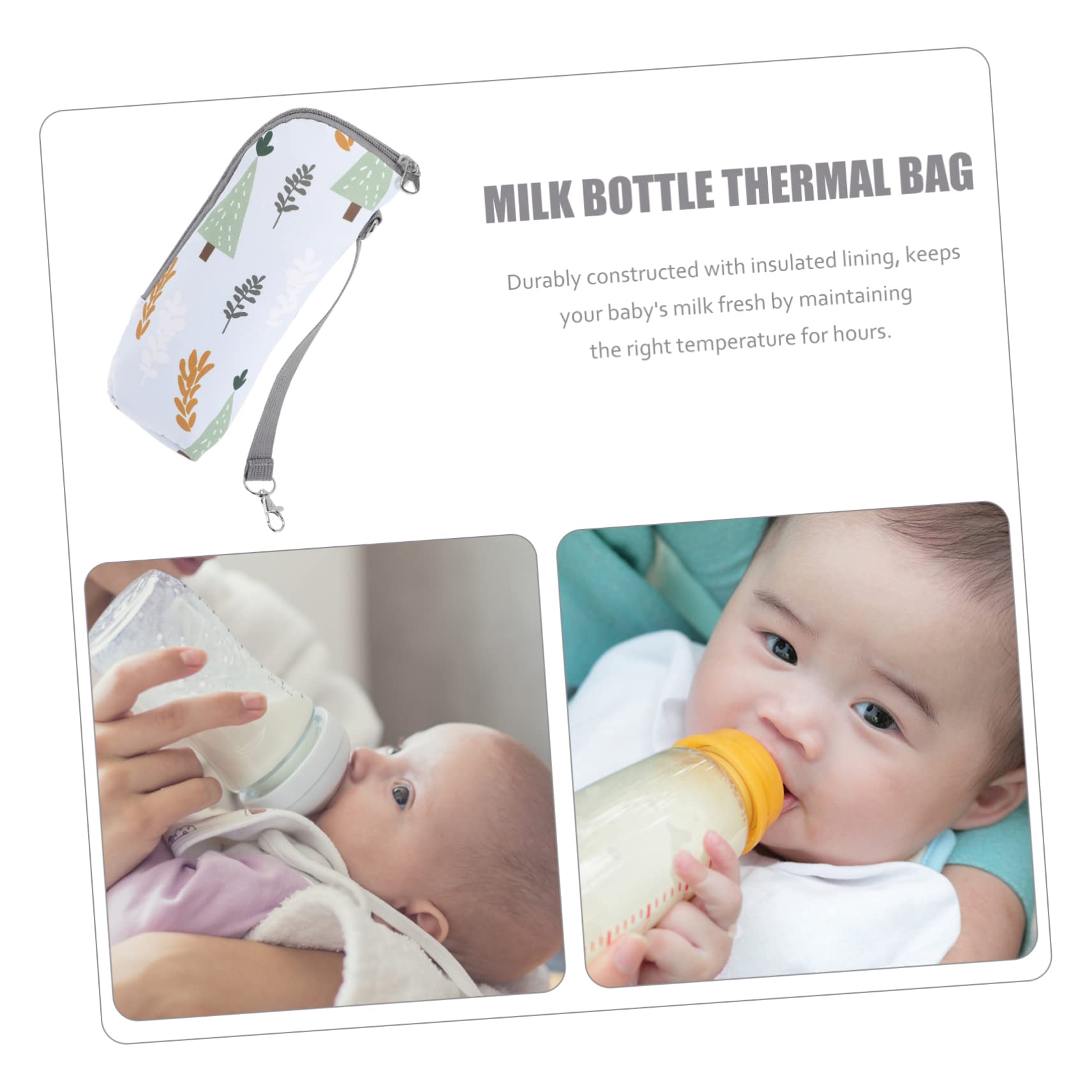 Thermal Insulated Baby Bottle Travel Bag for Strollers - Portable Milk Bottle Holder for On-the-Go Parents | Perfect for Stroller Walks, Road Trips & Air Travel