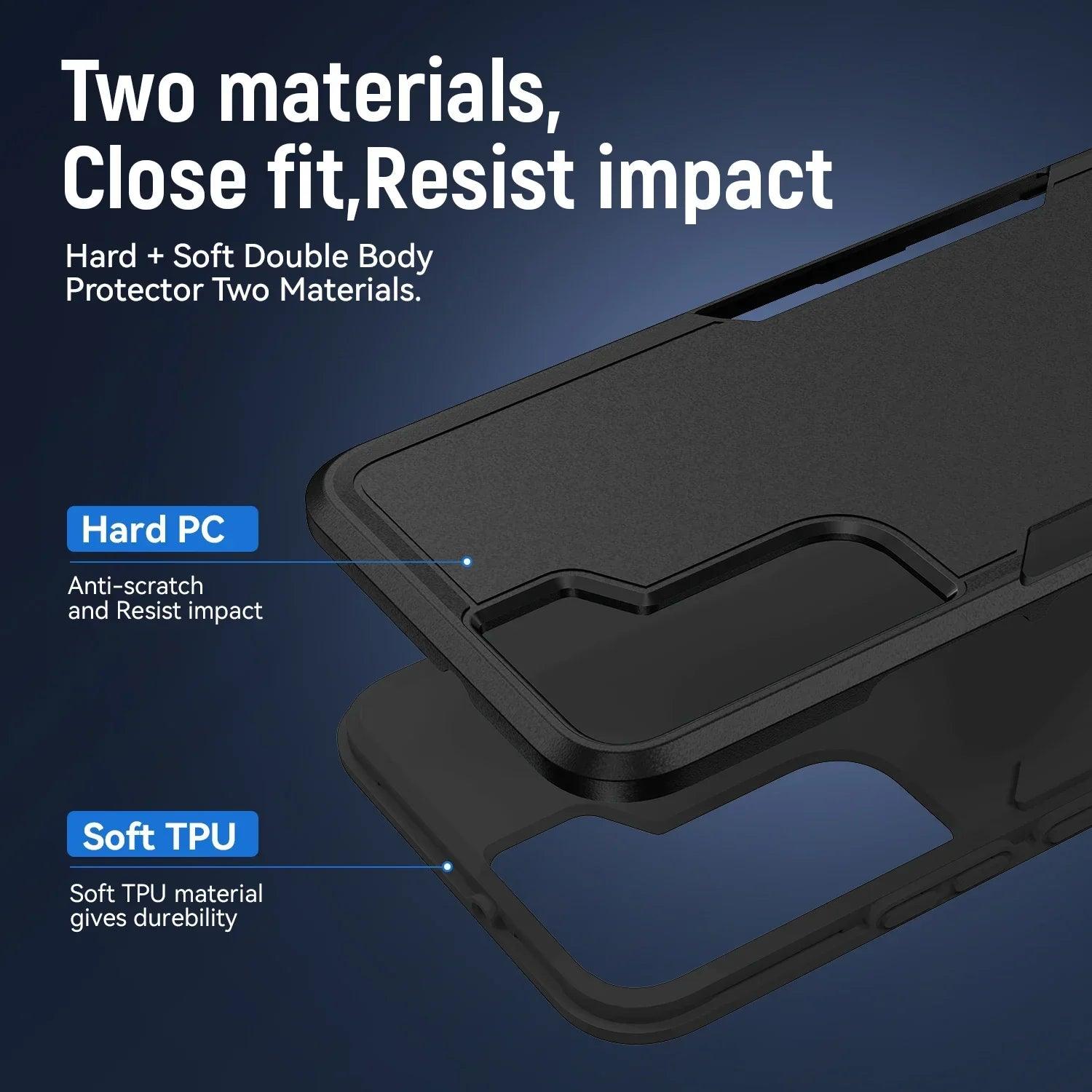 Samsung Galaxy S24 Ultra Shockproof Case - Heavy Duty Protection for Drops & Bumps - Perfect for Outdoor Adventures, Travel & Daily Use