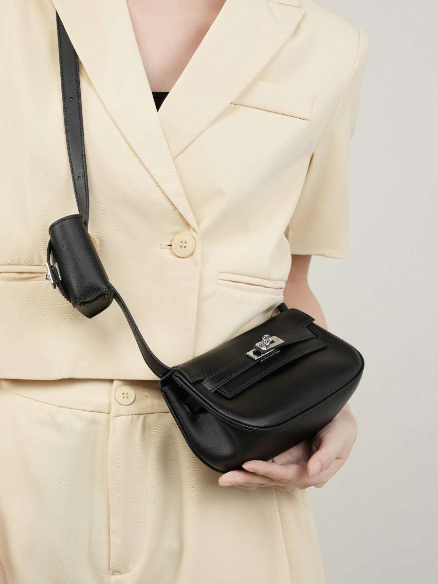 Mini Saddle Crossbody Bag for Women - Small Leather Shoulder Purse with Adjustable Strap - Perfect for Travel, Shopping & Everyday Use