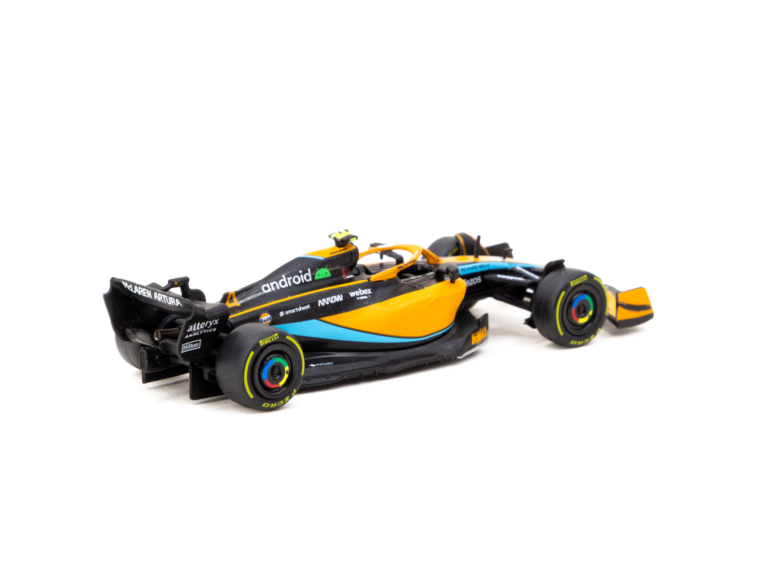 1/64 Scale McLaren MCL36 Lando Norris Emilia Romagna Grand Prix 2022 Diecast Model Car by Tarmac Works & iXO Models - Collectible Racing Car for Display & Gifts