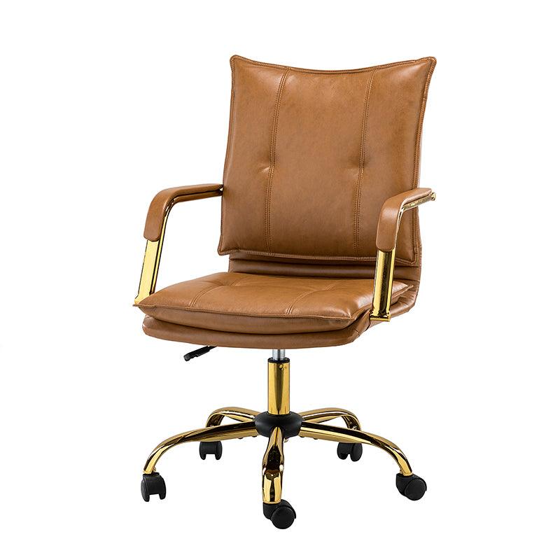 Stylish Michele Vegan Leather Task Accent Chair - Modern Office & Living Room Furniture for Home & Workspace