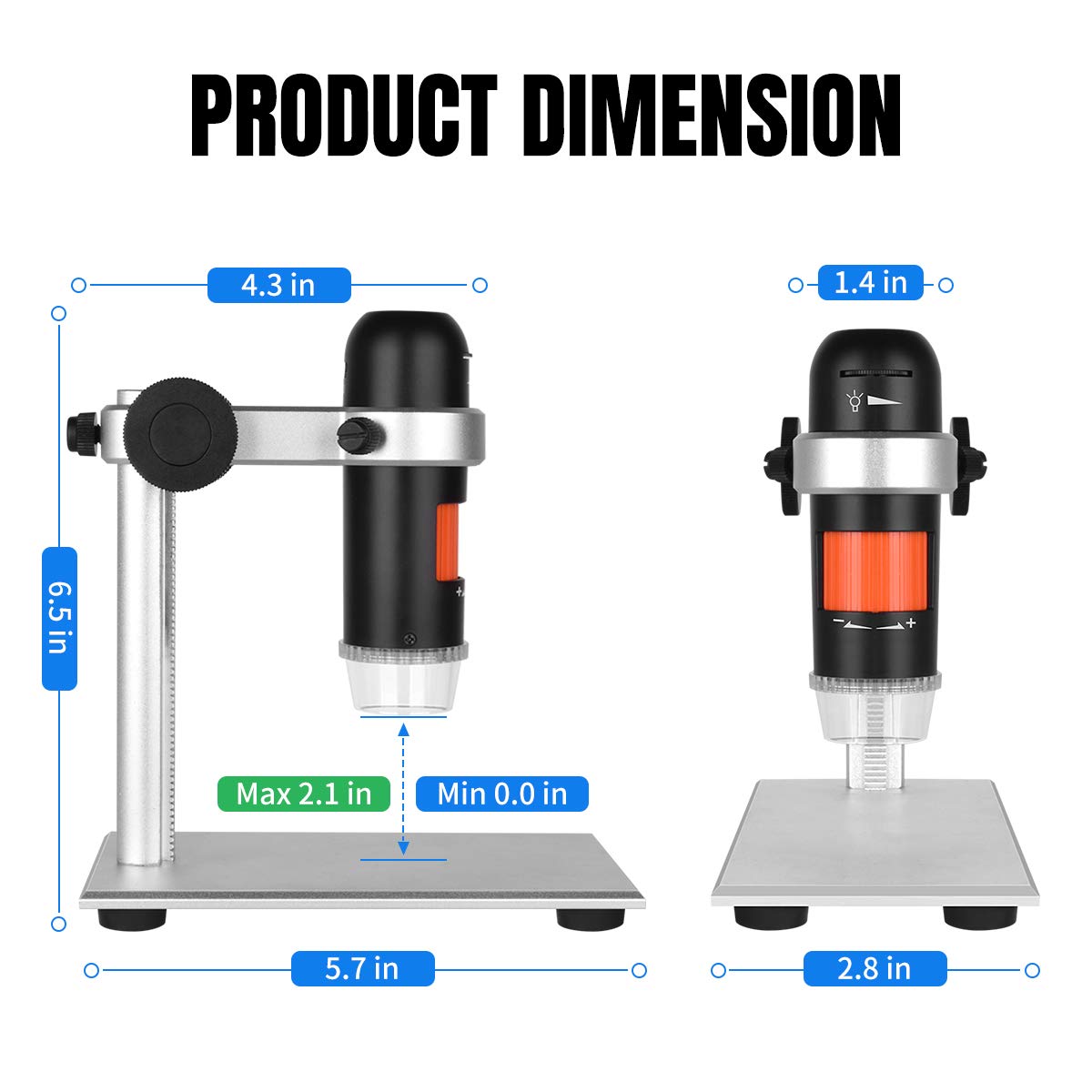 5MP Polarizing USB Microscope - 250x Magnification Digital Microscope Camera for Coin Collecting & Micro Soldering | Compatible with Windows/Mac | Perfect for Hobbyists, Jewelers & Electronics Repair