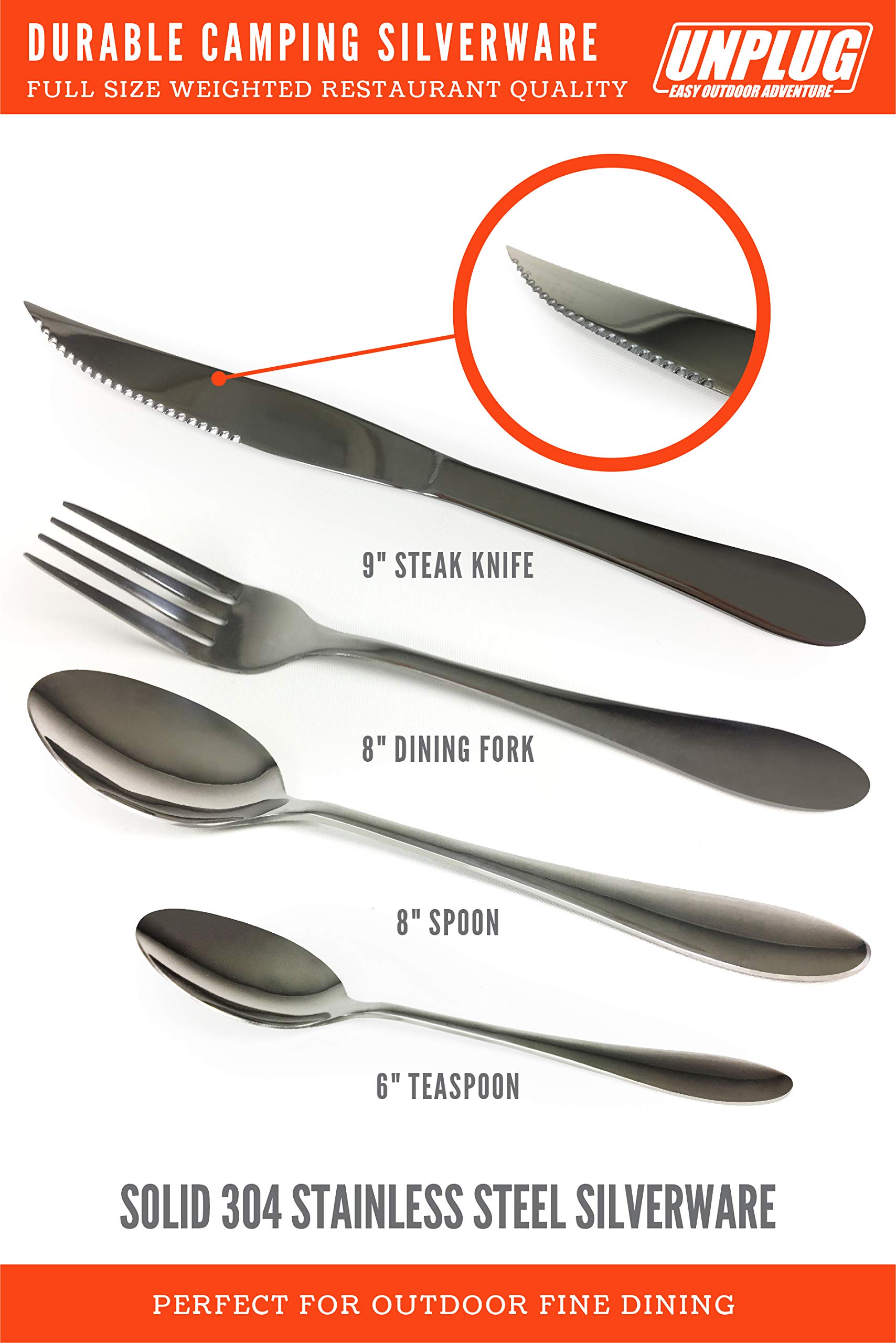 Premium Camping Dinnerware Set - 4-Piece Plates, Cups & Bowls with Cutlery (Knives, Spoons, Forks) | Lightweight Durable Mess Kit for Outdoor Adventures, Picnics, RV Trips & Backpacking | BPA-Free Eco-Friendly Tableware