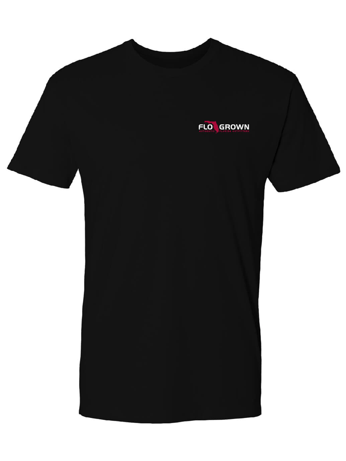 FloGrown FGM 1798 Men's Florida Graphic T-Shirt - Black | Cool Casual Tee for Beach Outings & Summer Streetwear