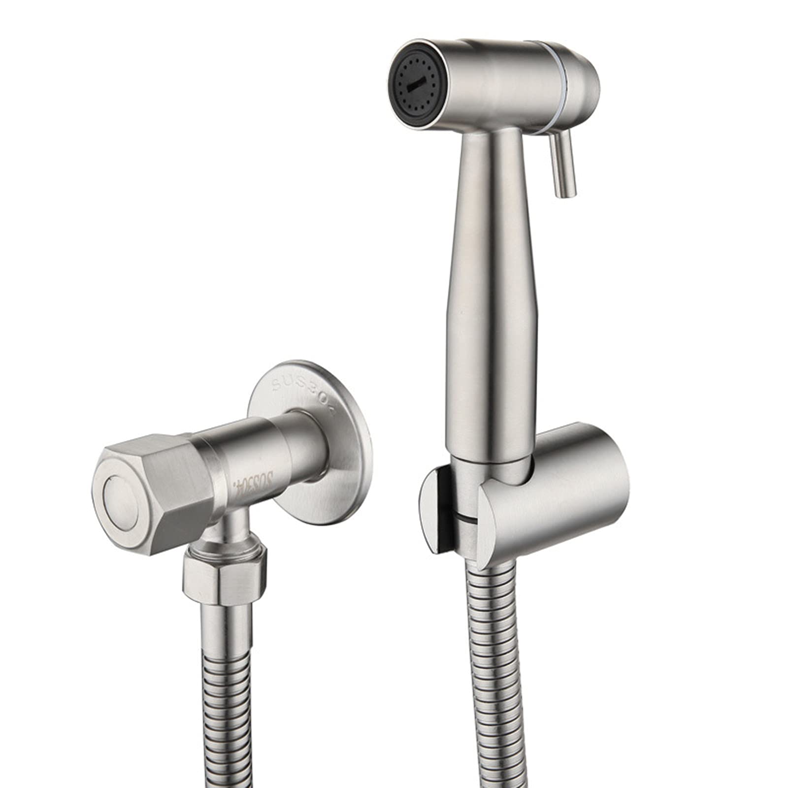 Stainless Steel Handheld Bidet Sprayer Kit - Easy Install Toilet Attachment for Personal Hygiene, Pet Bathing & Closestool Cleaning | Perfect for Bathroom, RV & Travel Use
