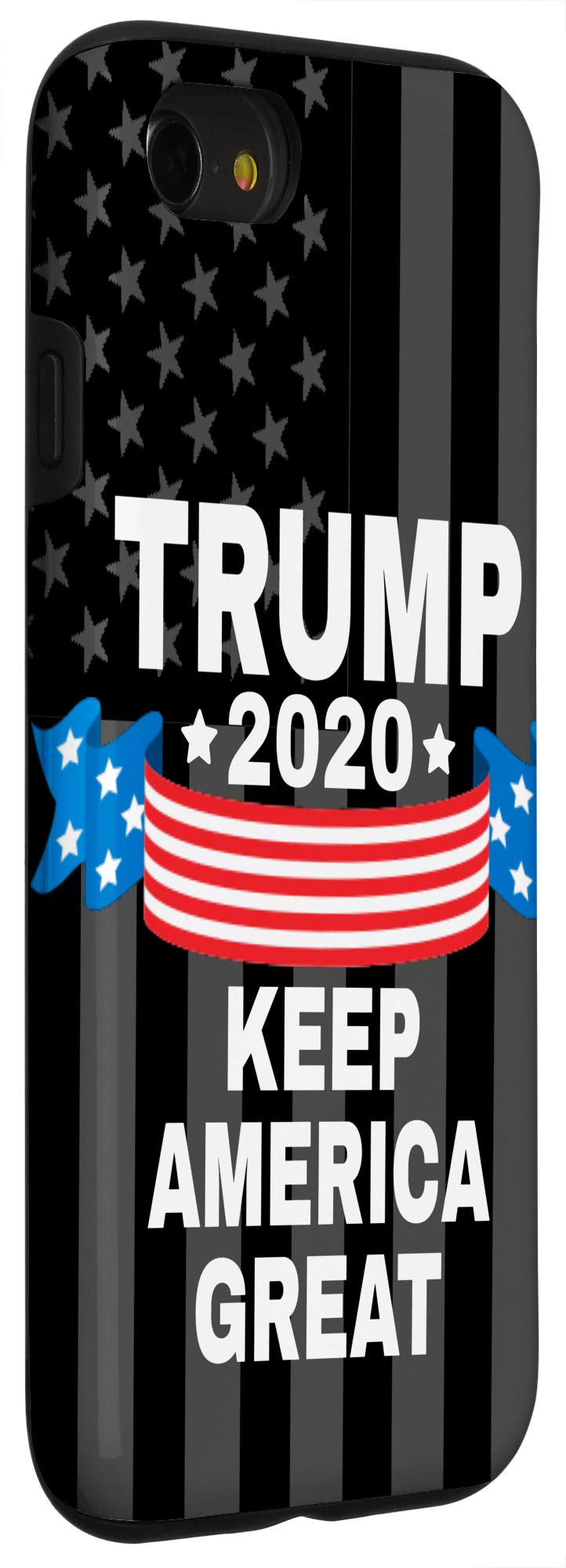 Trump 2020 Keep America Great iPhone SE (2020)/7/8 Phone Case - Patriotic American Flag Design for Protection & Style | Perfect for Campaign Supporters & Patriotic Events